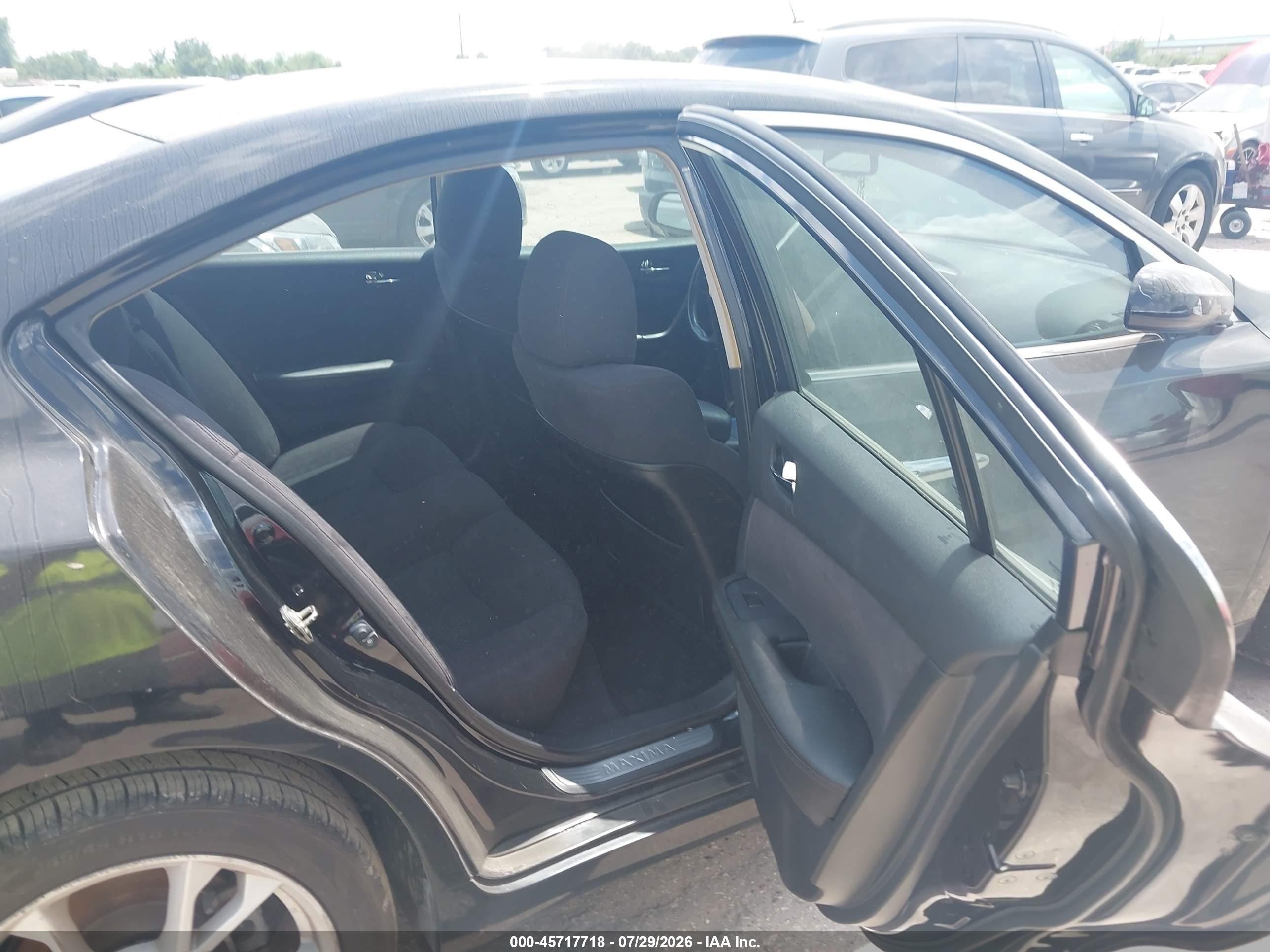 2014 Nissan Maxima 3.5 S/3.5 Sv Black vin: 1N4AA5AP1EC484508