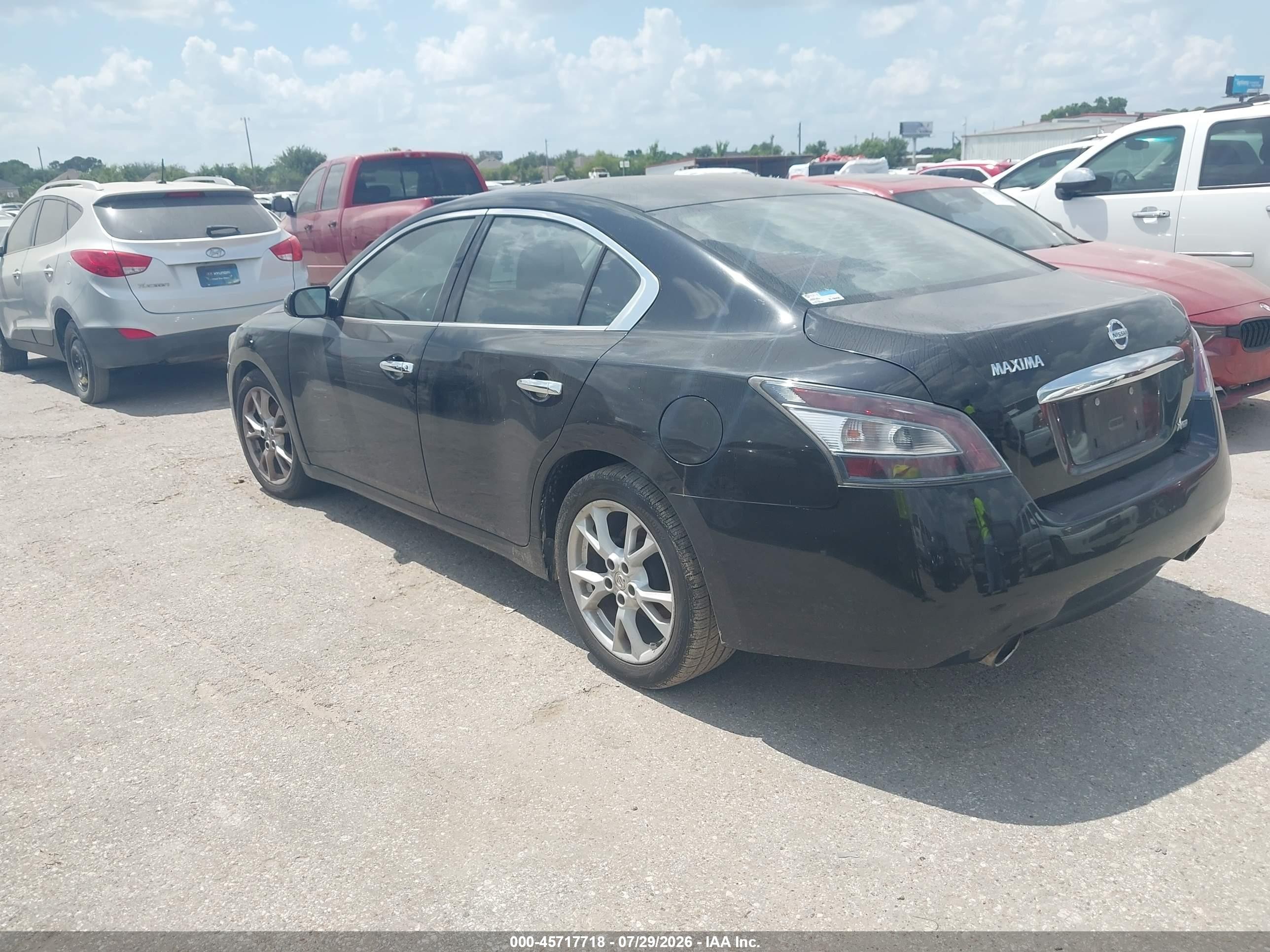 2014 Nissan Maxima 3.5 S/3.5 Sv Black vin: 1N4AA5AP1EC484508