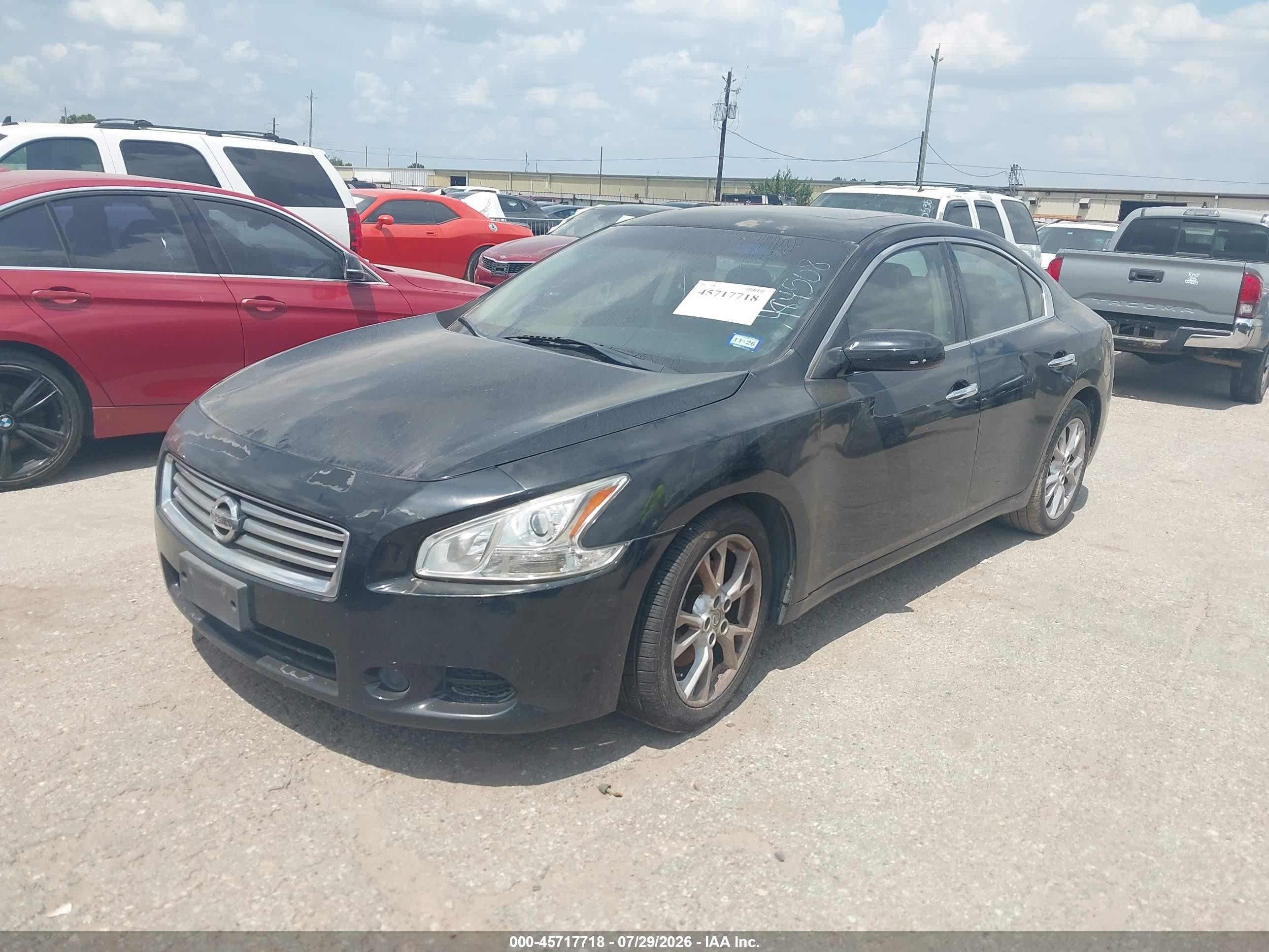 2014 Nissan Maxima 3.5 S/3.5 Sv Black vin: 1N4AA5AP1EC484508