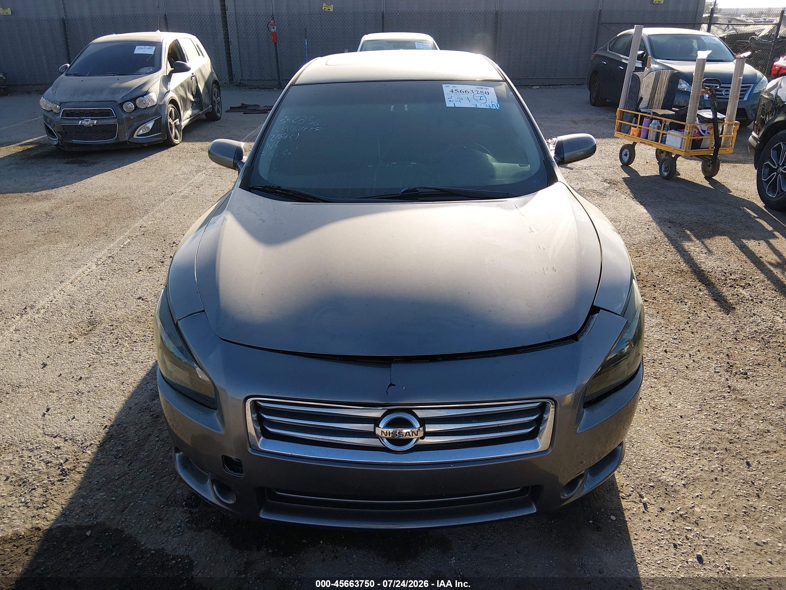 2014 Nissan Maxima 3.5 S Gray vin: 1N4AA5AP1EC486338