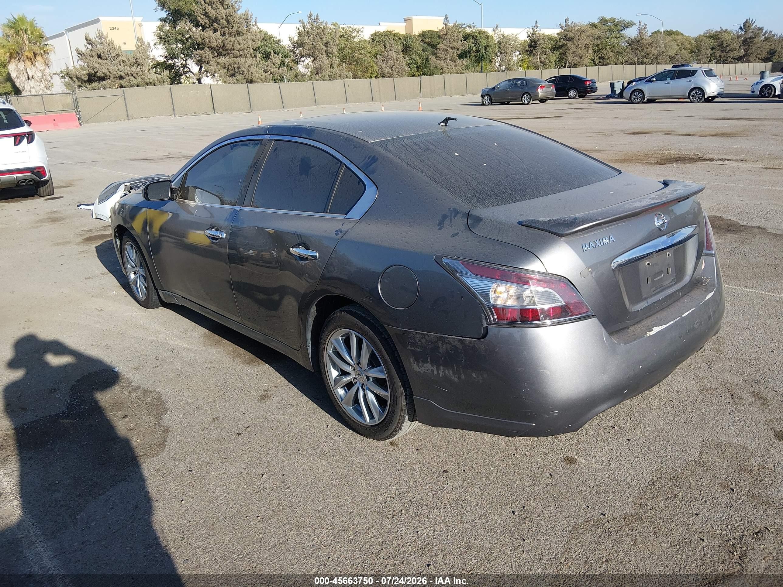 2014 Nissan Maxima 3.5 S Gray vin: 1N4AA5AP1EC486338