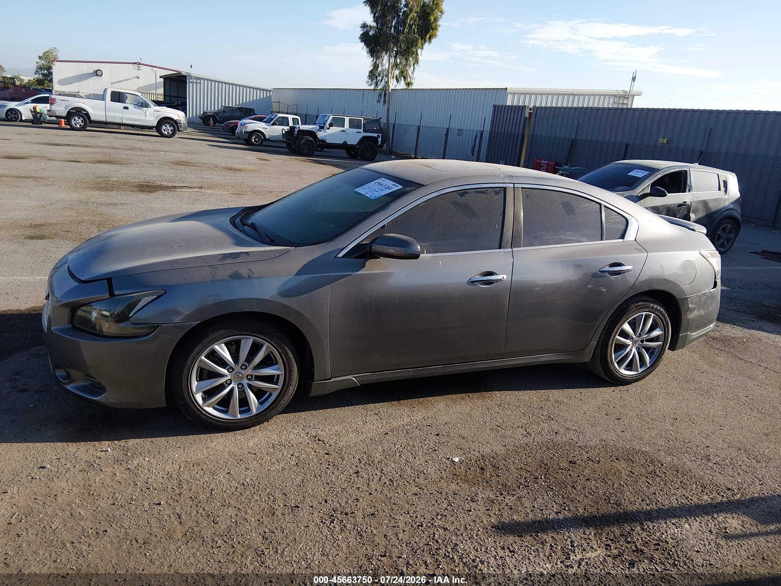 2014 Nissan Maxima 3.5 S Gray vin: 1N4AA5AP1EC486338