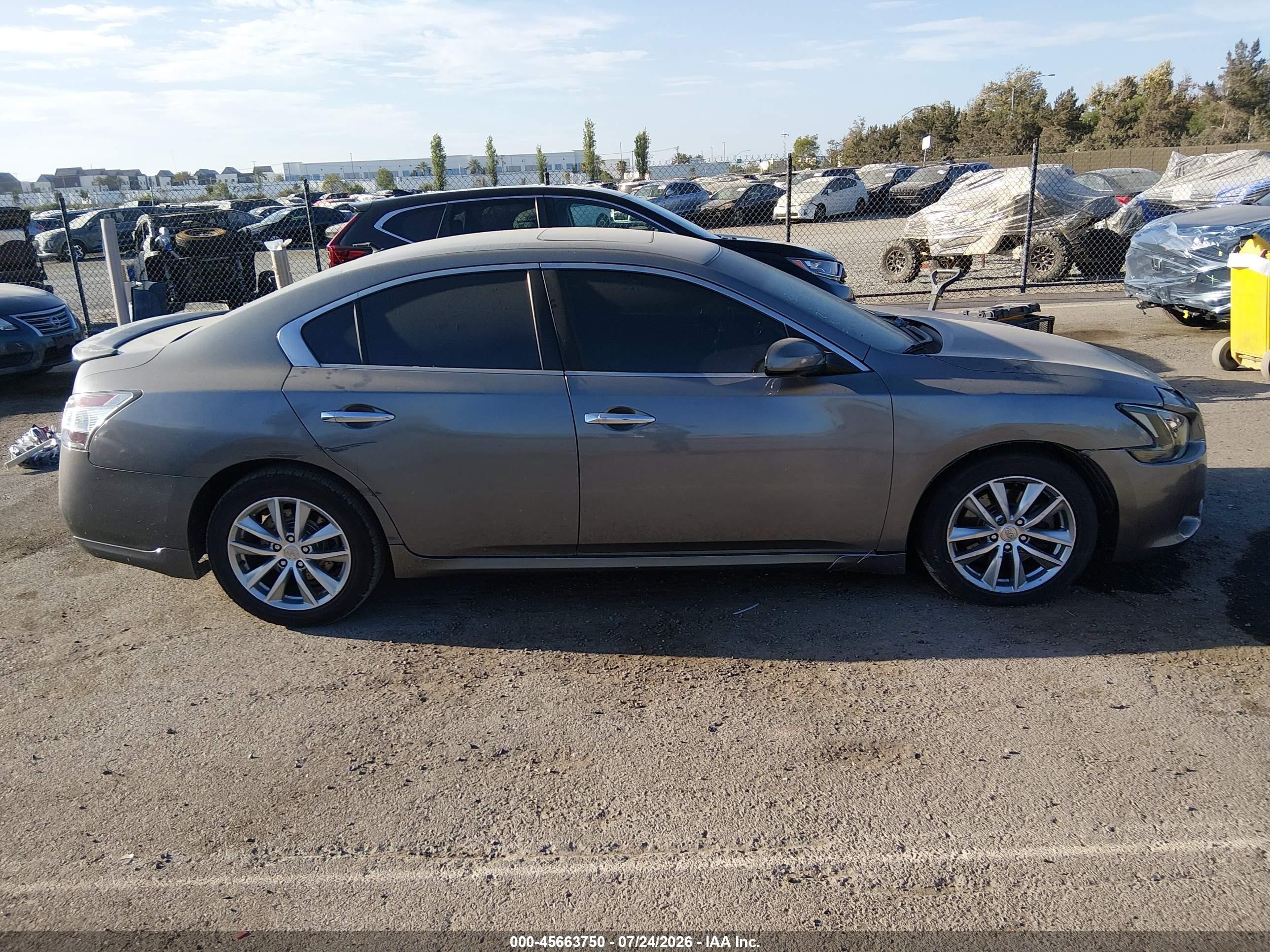 2014 Nissan Maxima 3.5 S Gray vin: 1N4AA5AP1EC486338