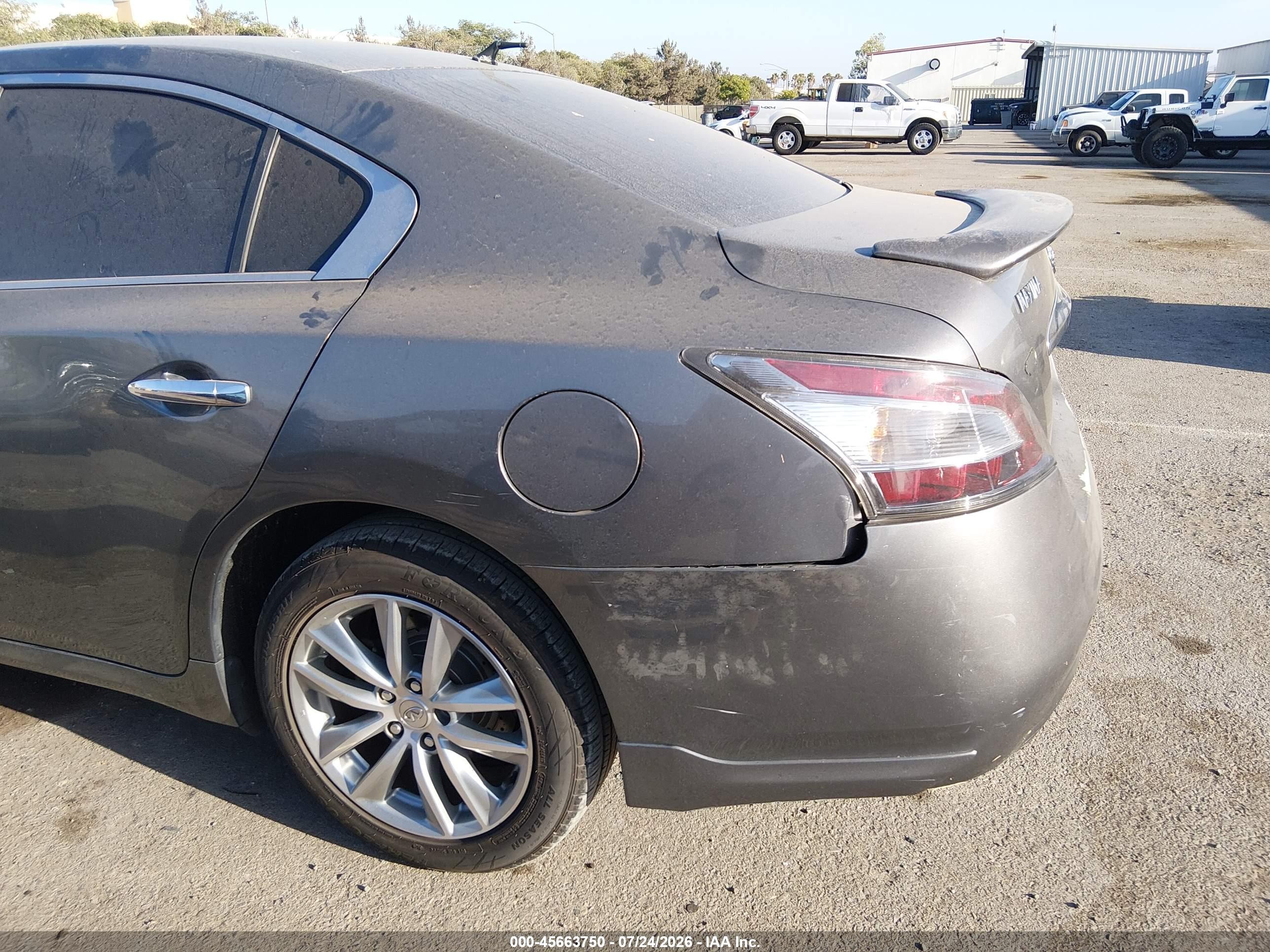 2014 Nissan Maxima 3.5 S Gray vin: 1N4AA5AP1EC486338
