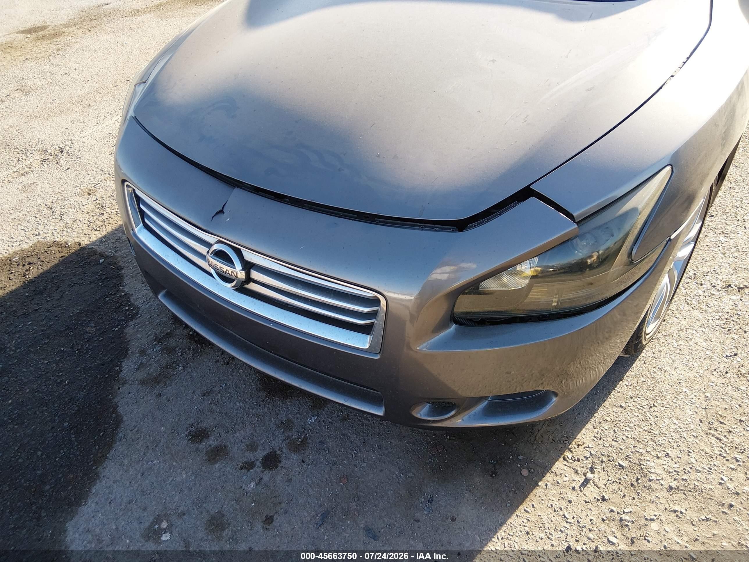 2014 Nissan Maxima 3.5 S Gray vin: 1N4AA5AP1EC486338