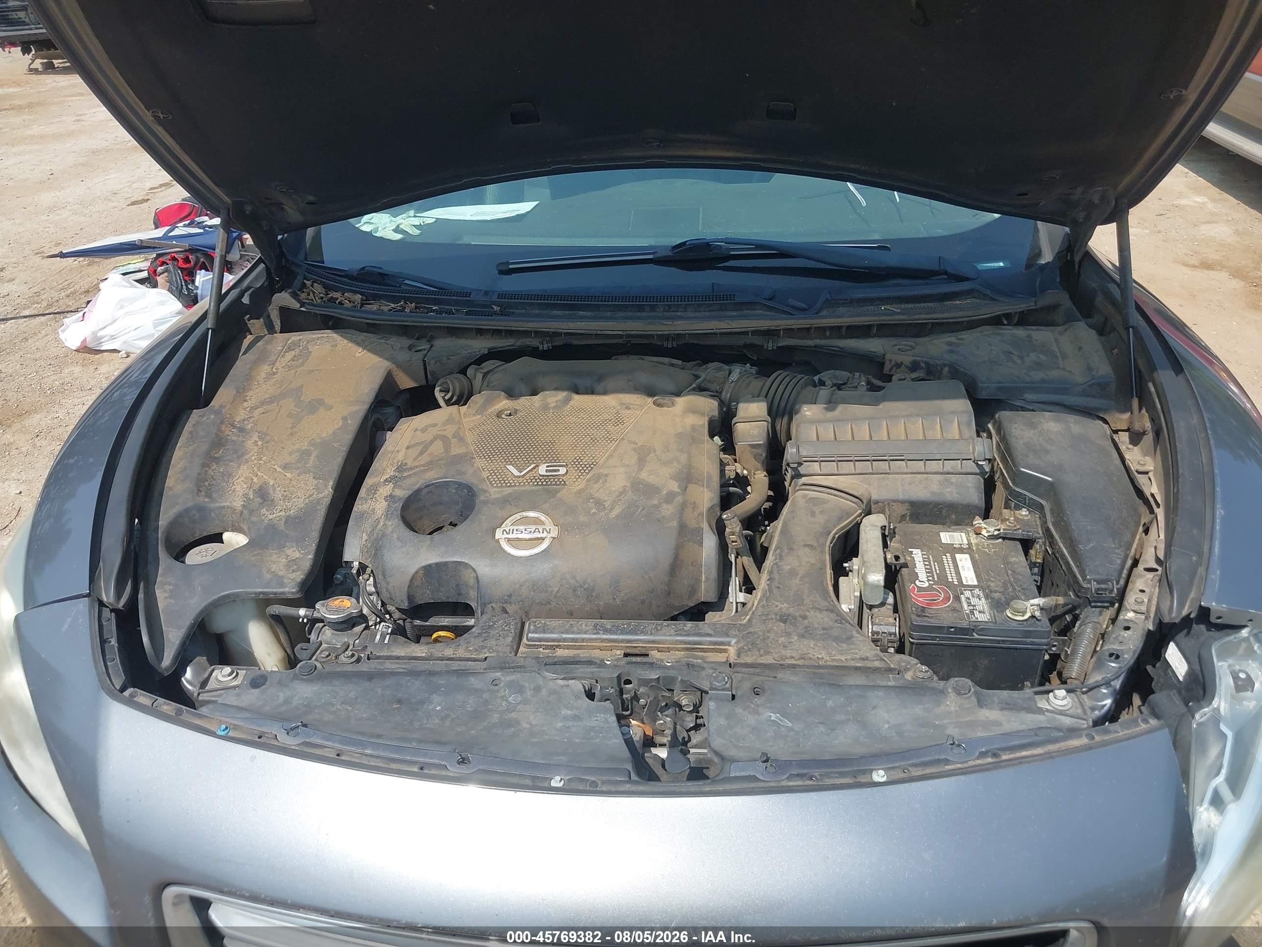 2014 Nissan Maxima 3.5 Sv Gray vin: 1N4AA5AP1EC487800