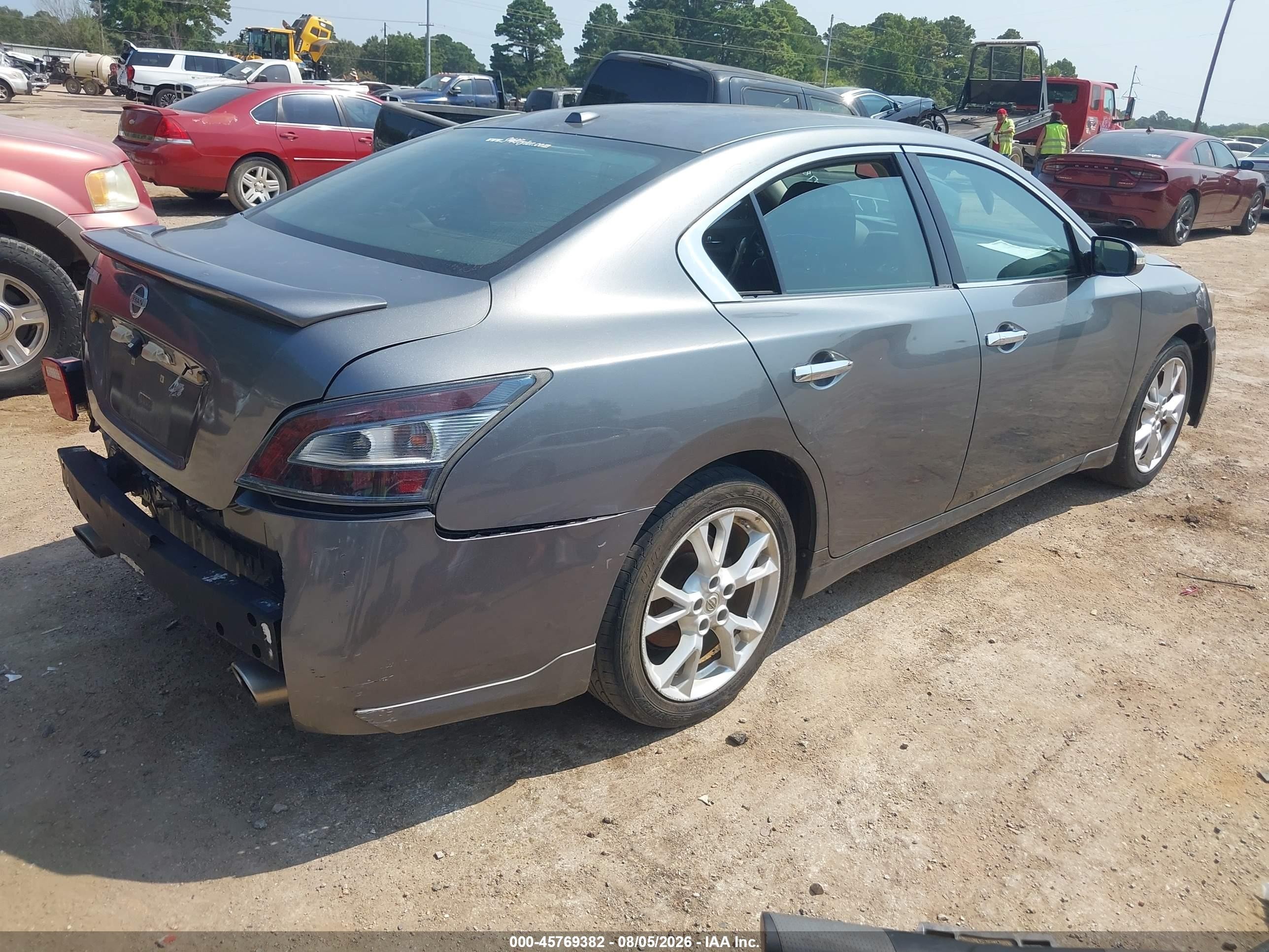 2014 Nissan Maxima 3.5 Sv Gray vin: 1N4AA5AP1EC487800