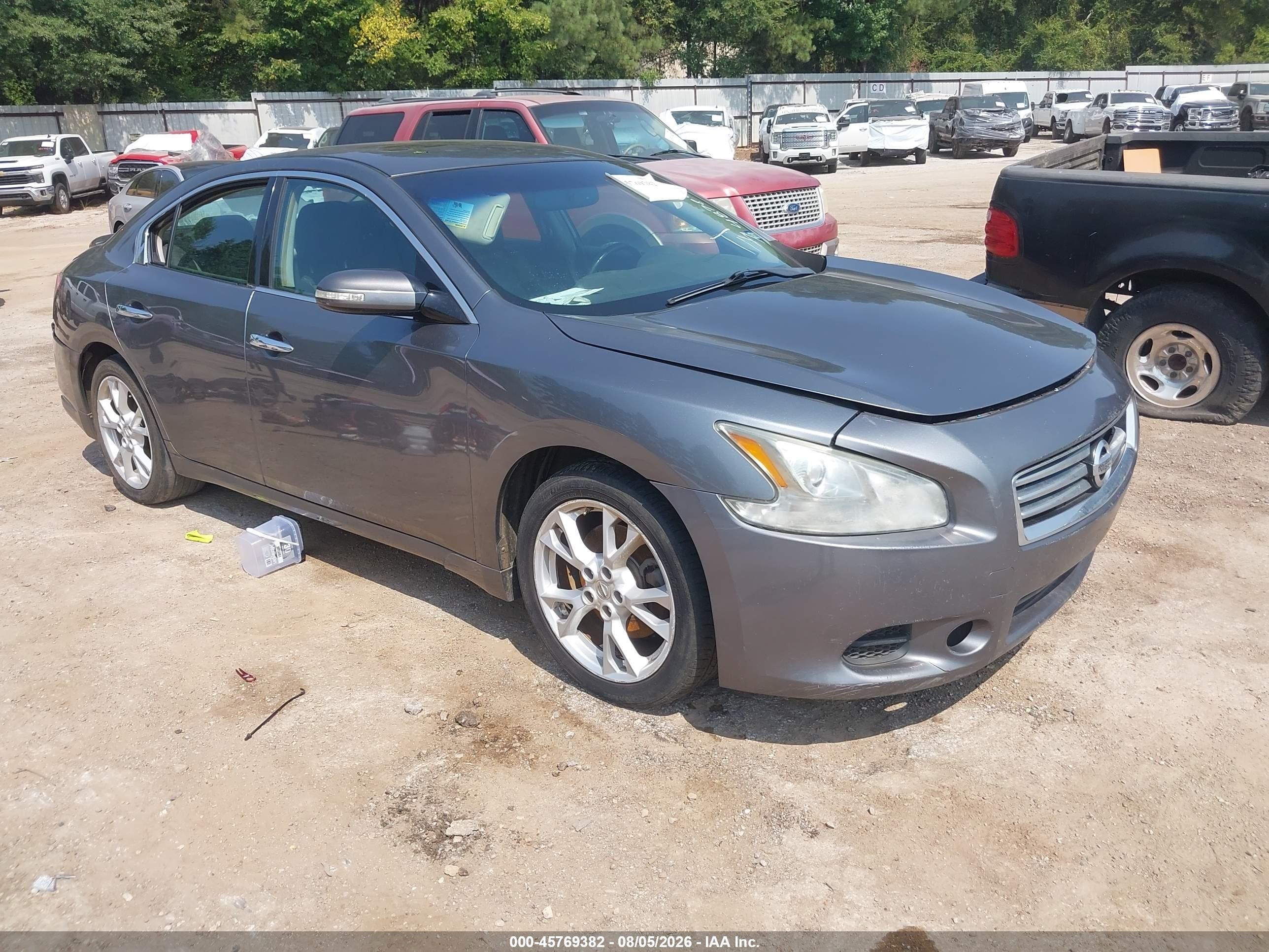 2014 Nissan Maxima 3.5 Sv Gray vin: 1N4AA5AP1EC487800