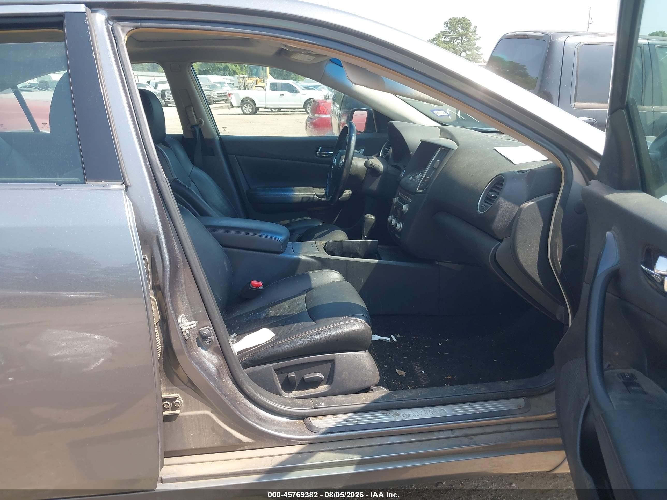 2014 Nissan Maxima 3.5 Sv Gray vin: 1N4AA5AP1EC487800