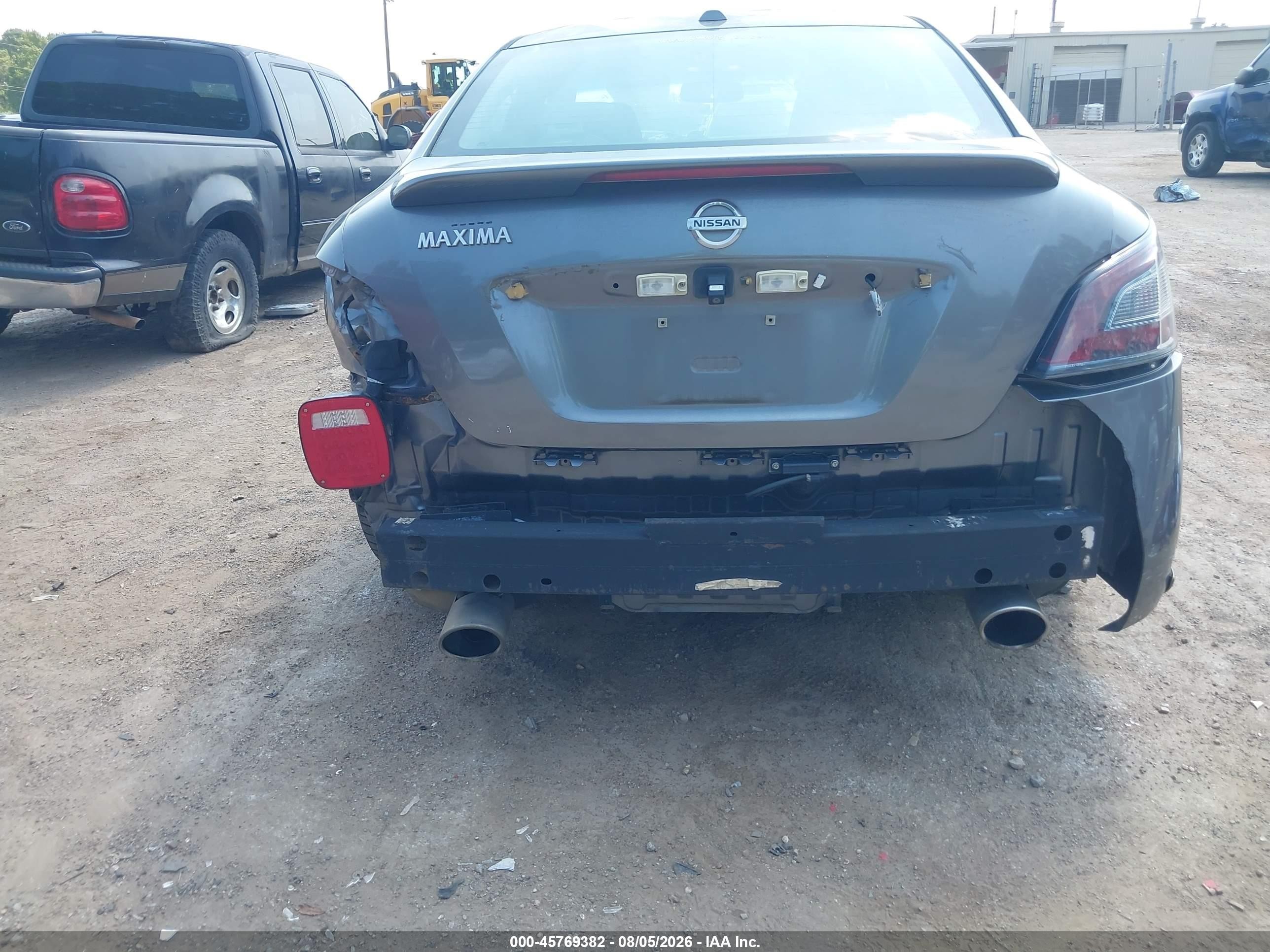 2014 Nissan Maxima 3.5 Sv Gray vin: 1N4AA5AP1EC487800