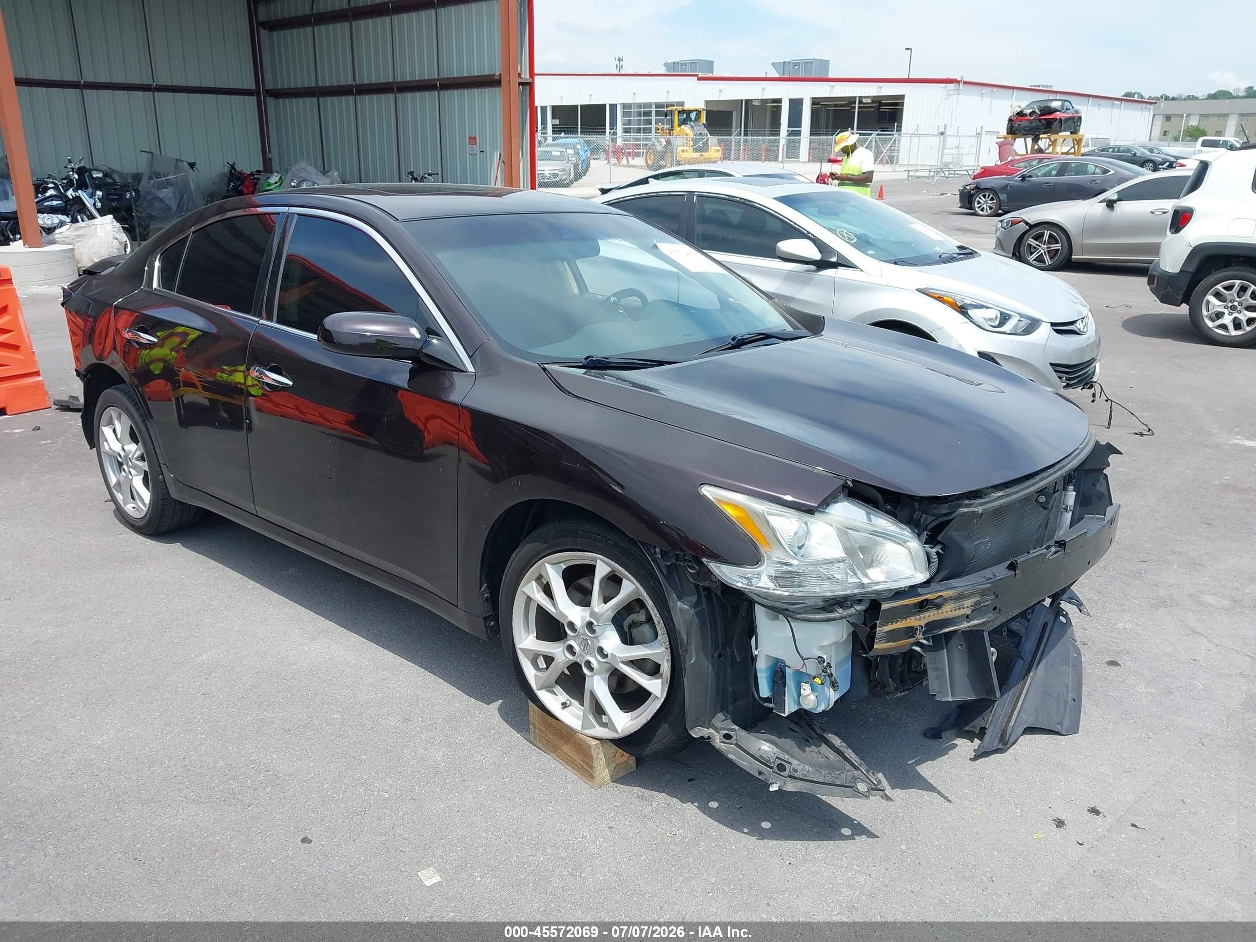 2014 Nissan Maxima 3.5 S/3.5 Sv Purple vin: 1N4AA5AP1EC489336
