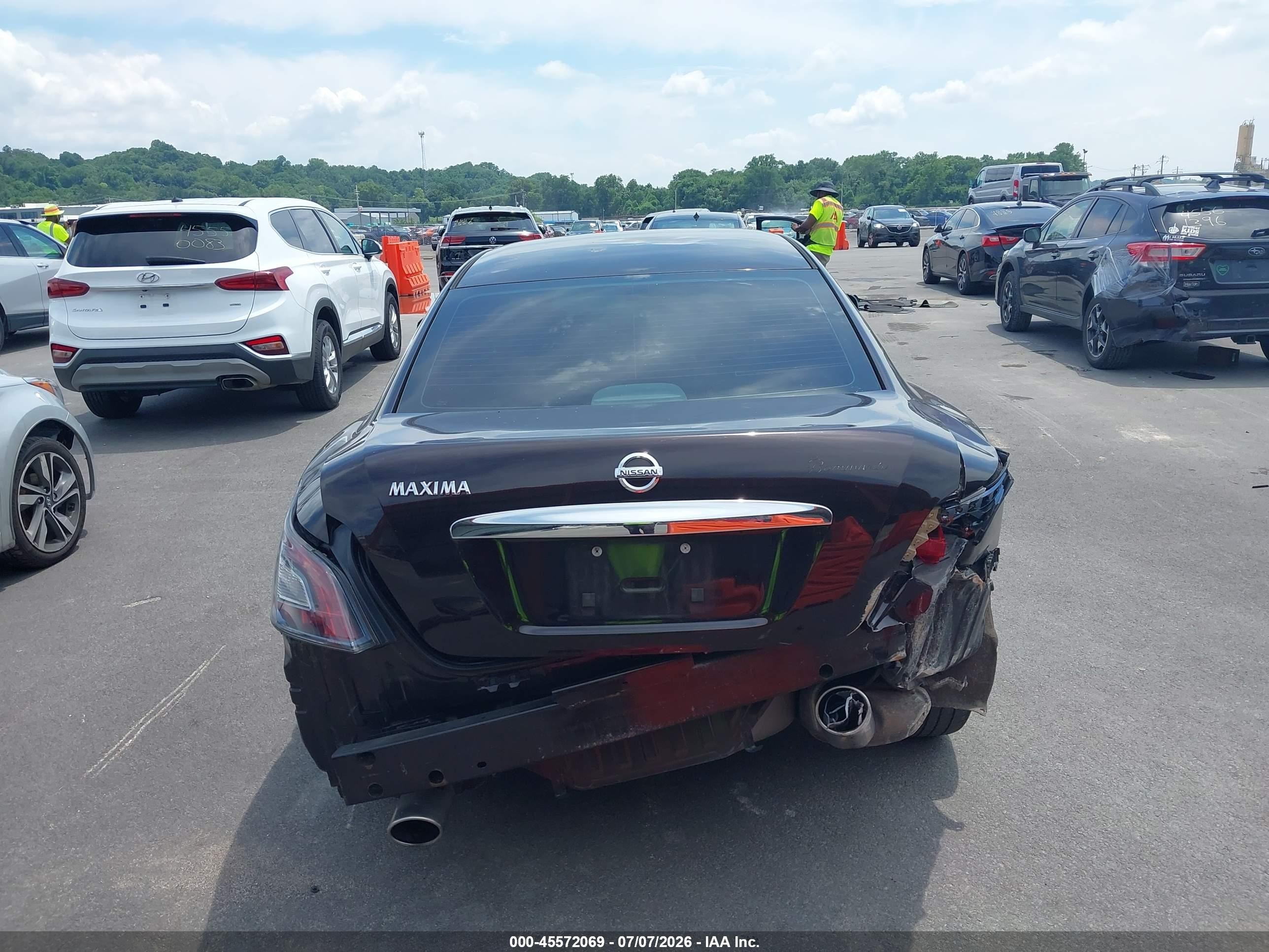 2014 Nissan Maxima 3.5 S/3.5 Sv Purple vin: 1N4AA5AP1EC489336