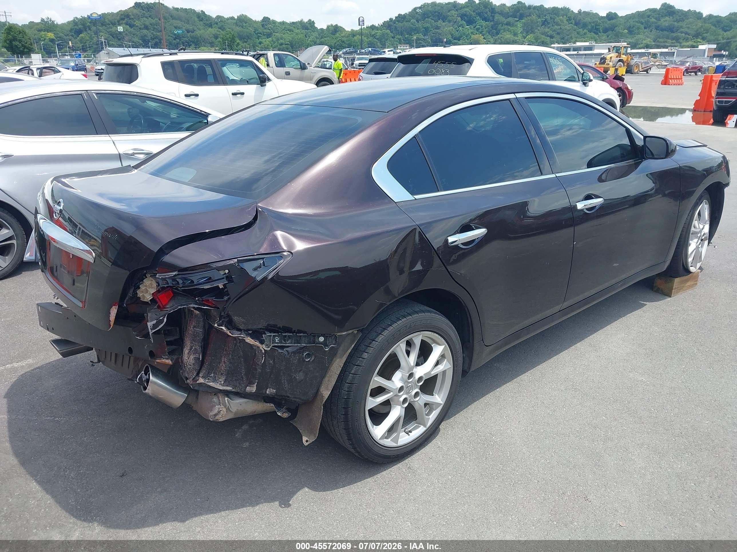2014 Nissan Maxima 3.5 S/3.5 Sv Purple vin: 1N4AA5AP1EC489336