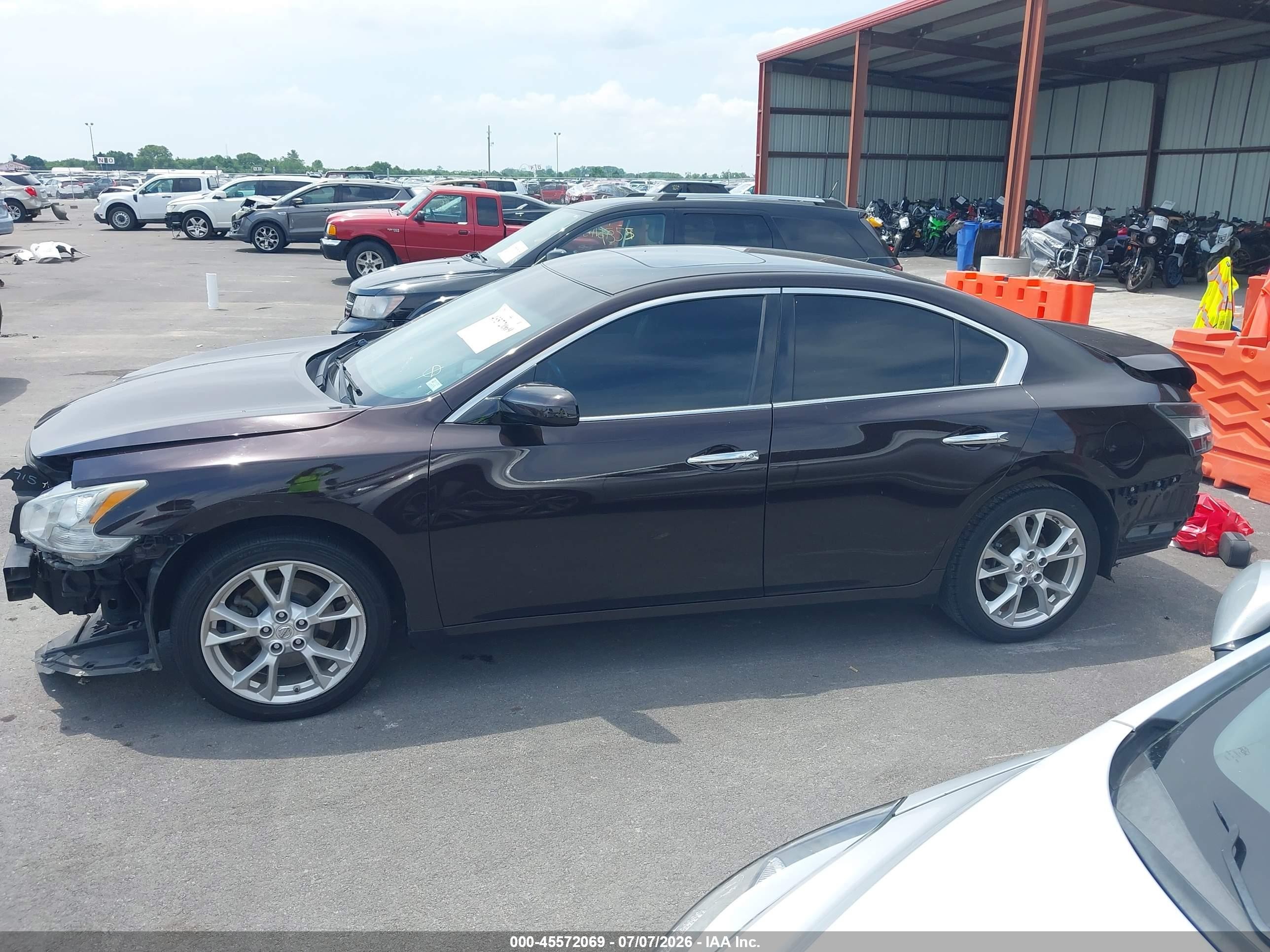 2014 Nissan Maxima 3.5 S/3.5 Sv Purple vin: 1N4AA5AP1EC489336