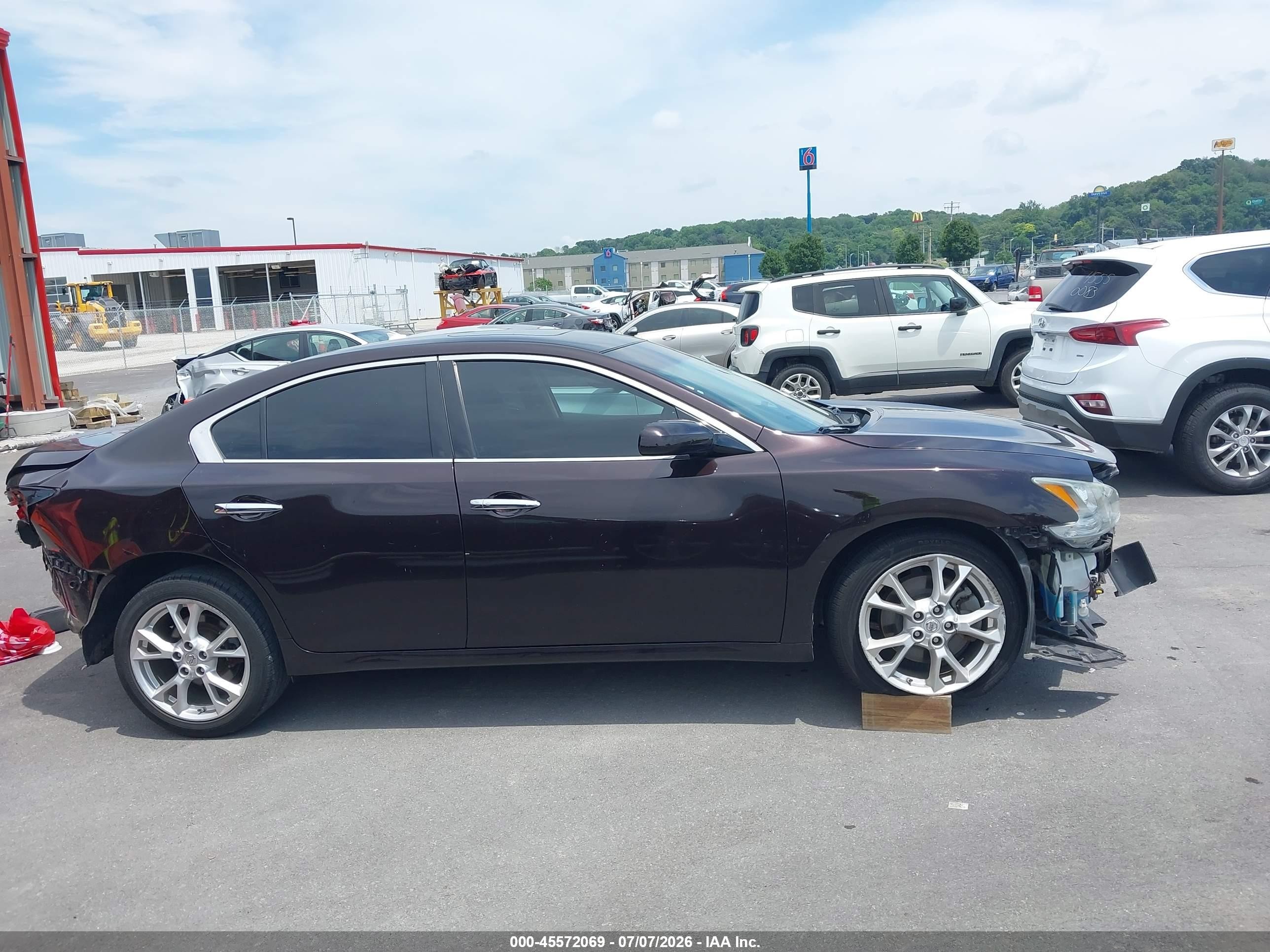 2014 Nissan Maxima 3.5 S/3.5 Sv Purple vin: 1N4AA5AP1EC489336