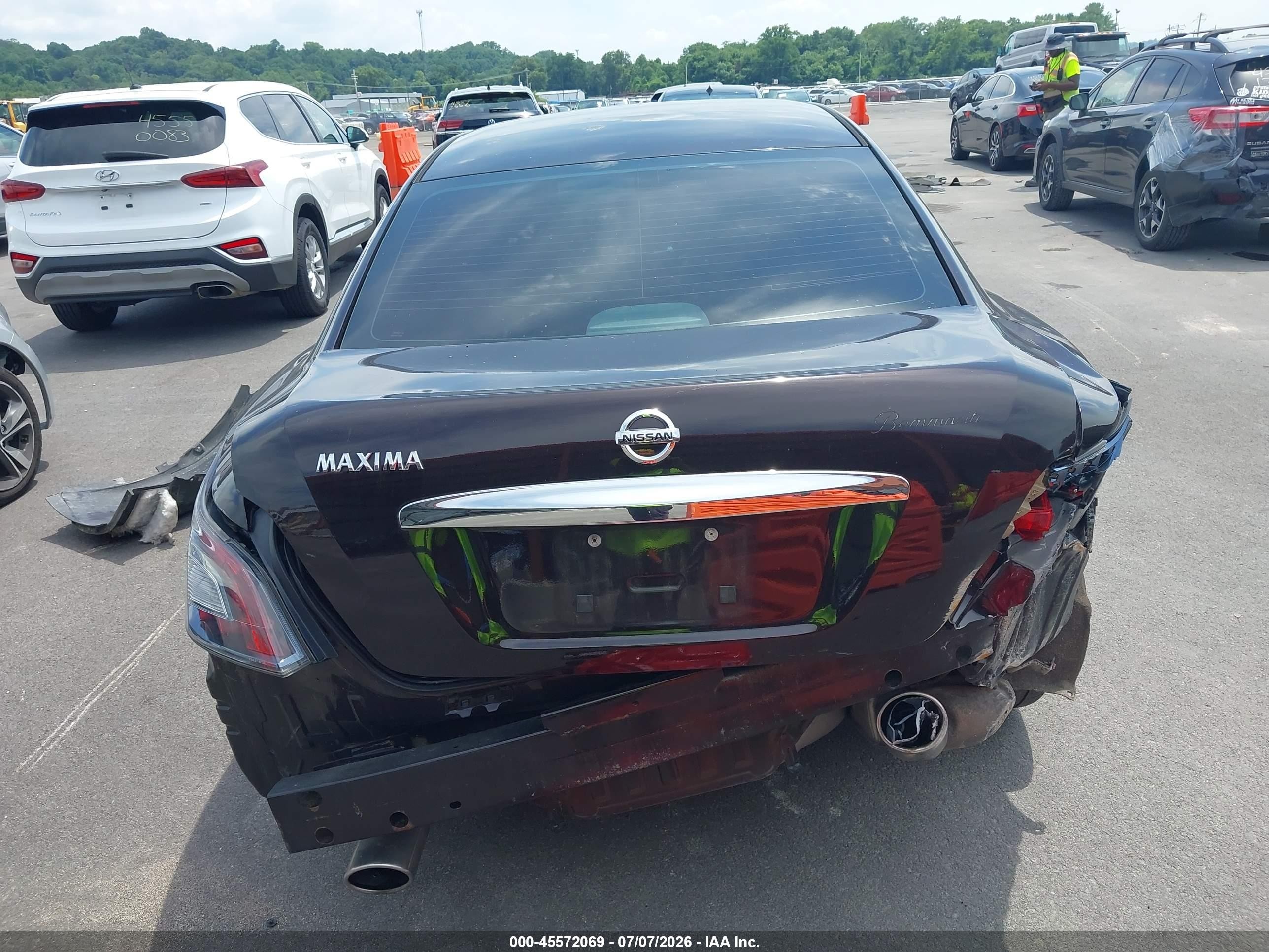 2014 Nissan Maxima 3.5 S/3.5 Sv Purple vin: 1N4AA5AP1EC489336