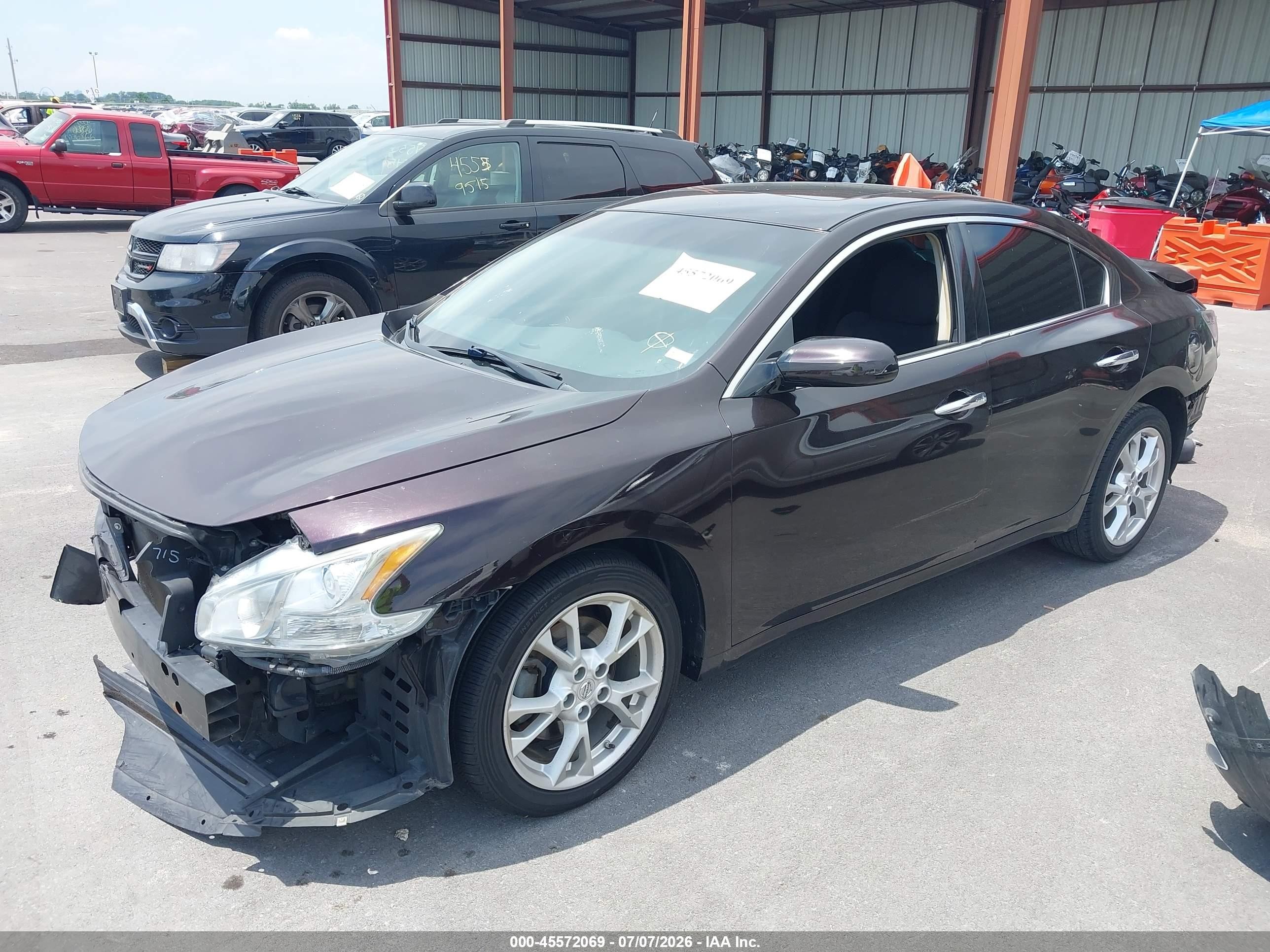 2014 Nissan Maxima 3.5 S/3.5 Sv Purple vin: 1N4AA5AP1EC489336