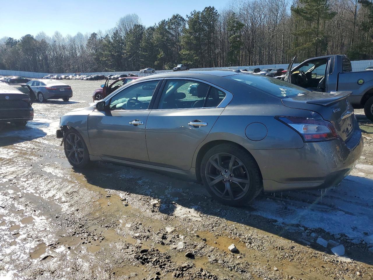2014 Nissan Maxima S Серый vin: 1N4AA5AP1EC492995