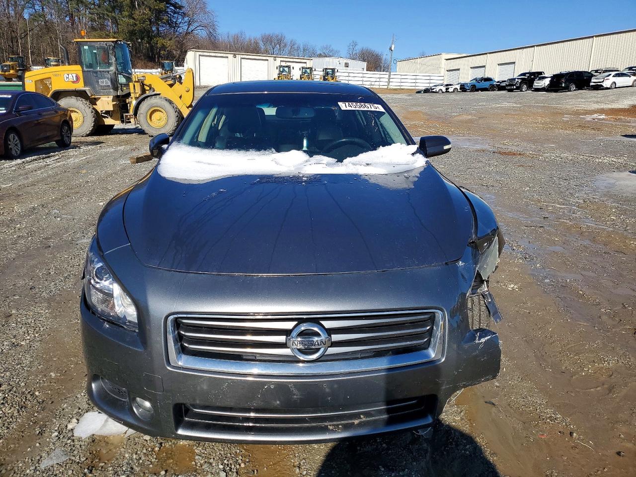 2014 Nissan Maxima S Серый vin: 1N4AA5AP1EC492995