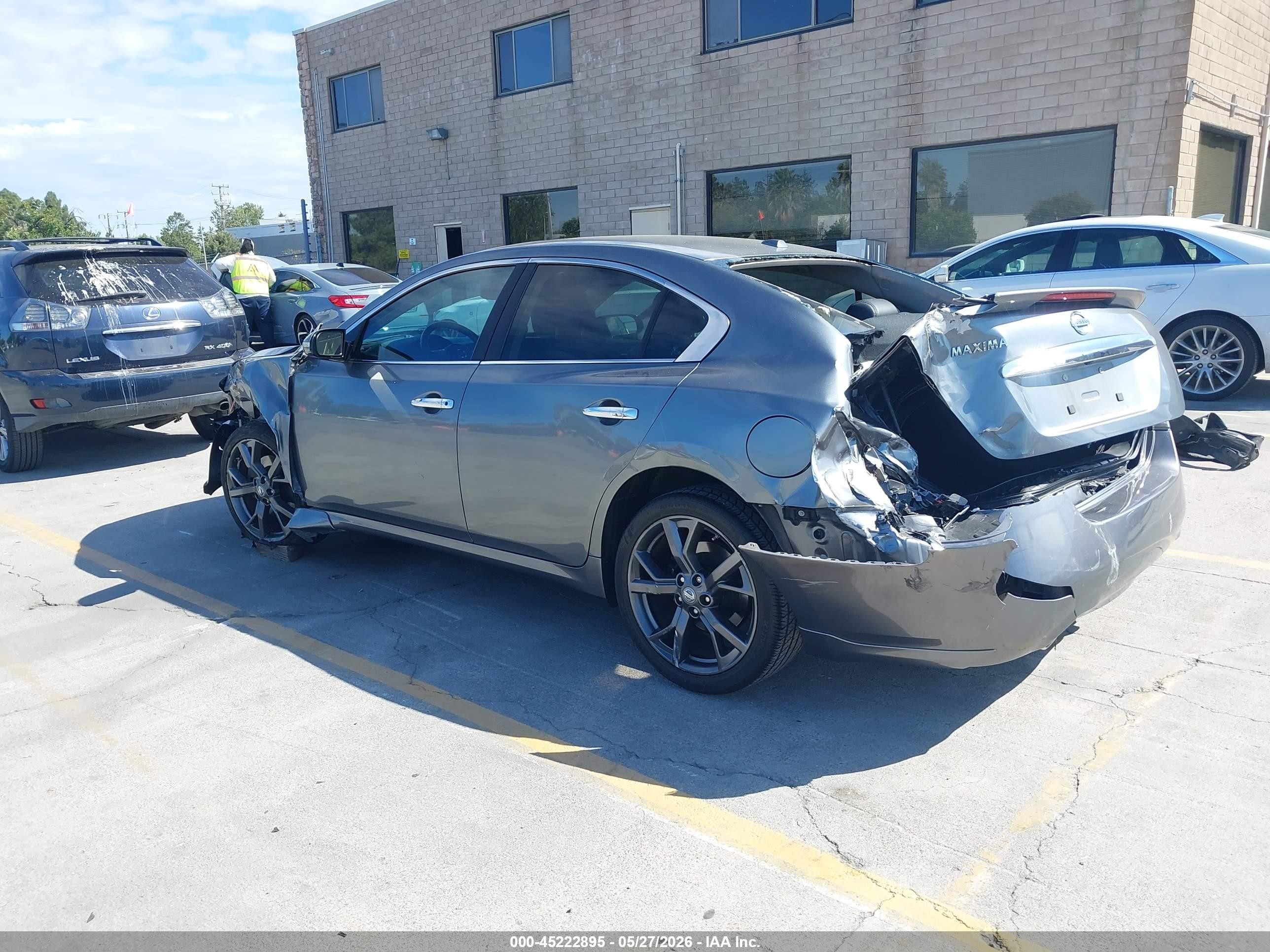 2014 Nissan Maxima 3.5 Sv Gray vin: 1N4AA5AP1EC494973