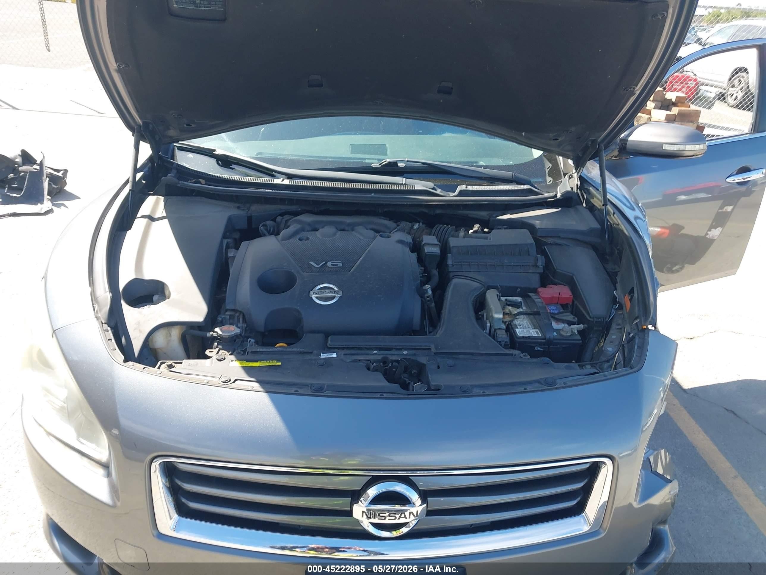 2014 Nissan Maxima 3.5 Sv Gray vin: 1N4AA5AP1EC494973