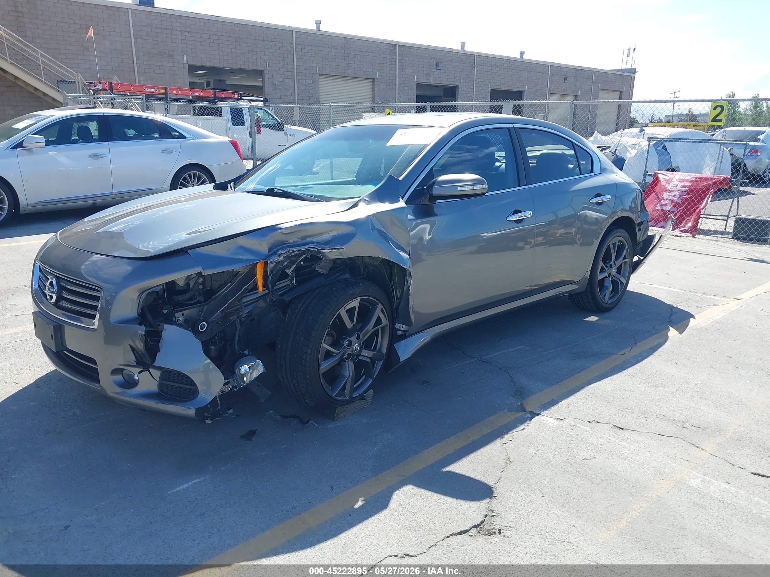 2014 Nissan Maxima 3.5 Sv Gray vin: 1N4AA5AP1EC494973