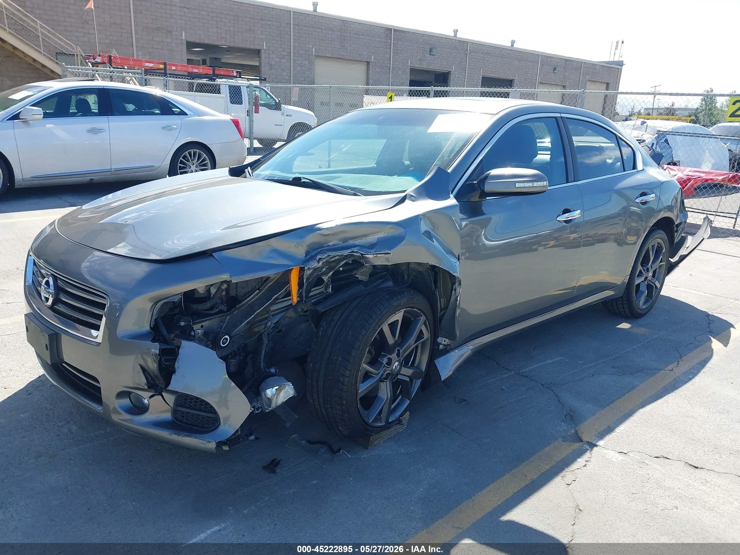 2014 Nissan Maxima 3.5 Sv Gray vin: 1N4AA5AP1EC494973