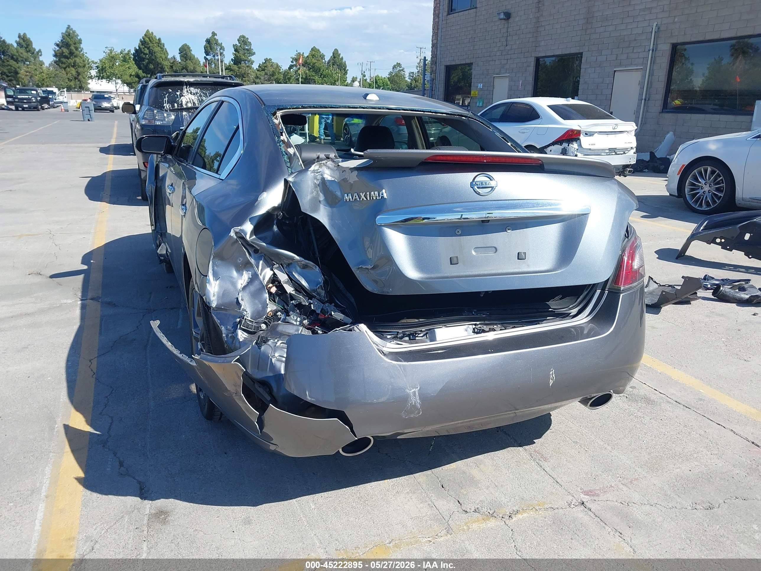 2014 Nissan Maxima 3.5 Sv Gray vin: 1N4AA5AP1EC494973