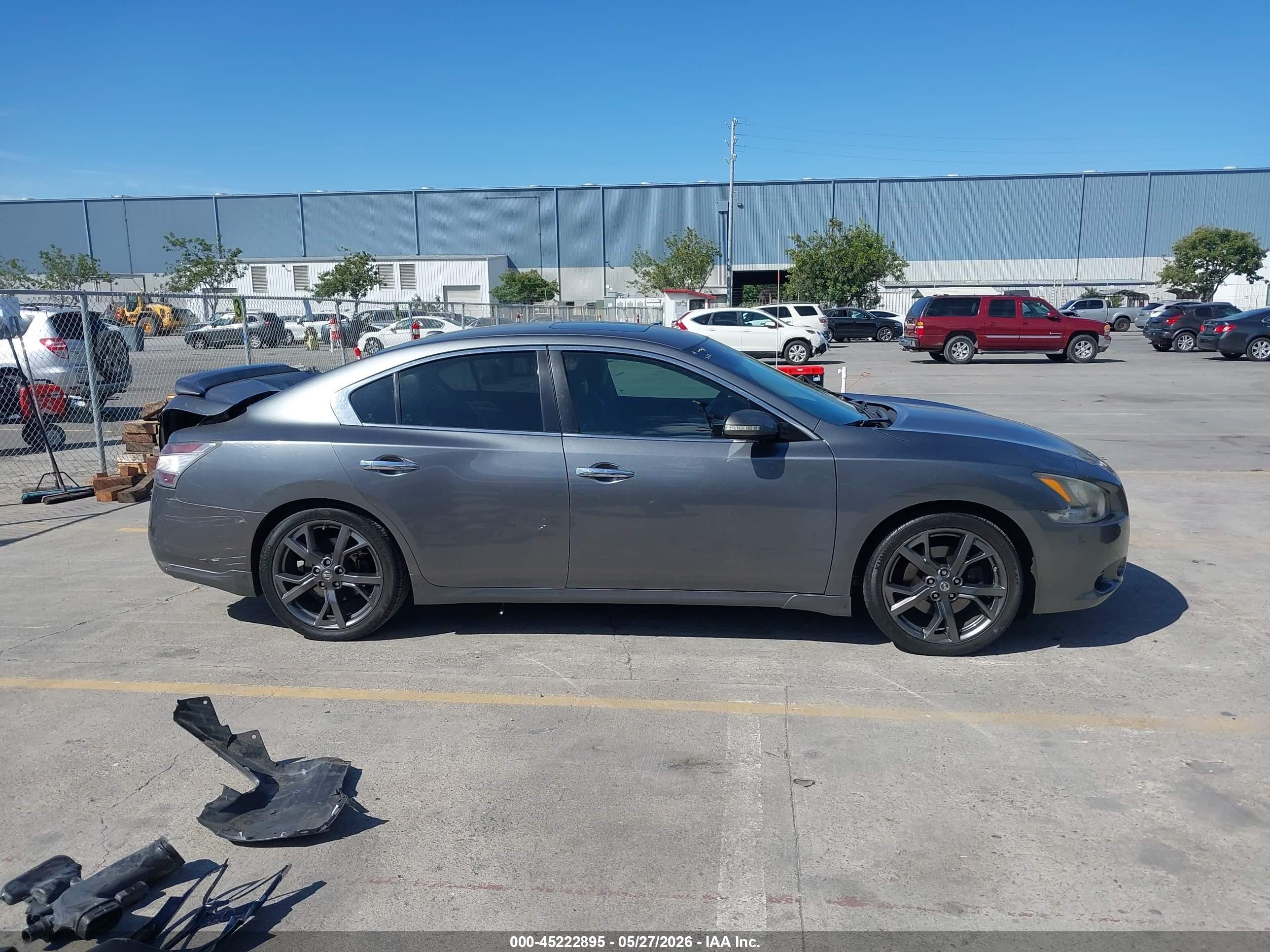 2014 Nissan Maxima 3.5 Sv Gray vin: 1N4AA5AP1EC494973