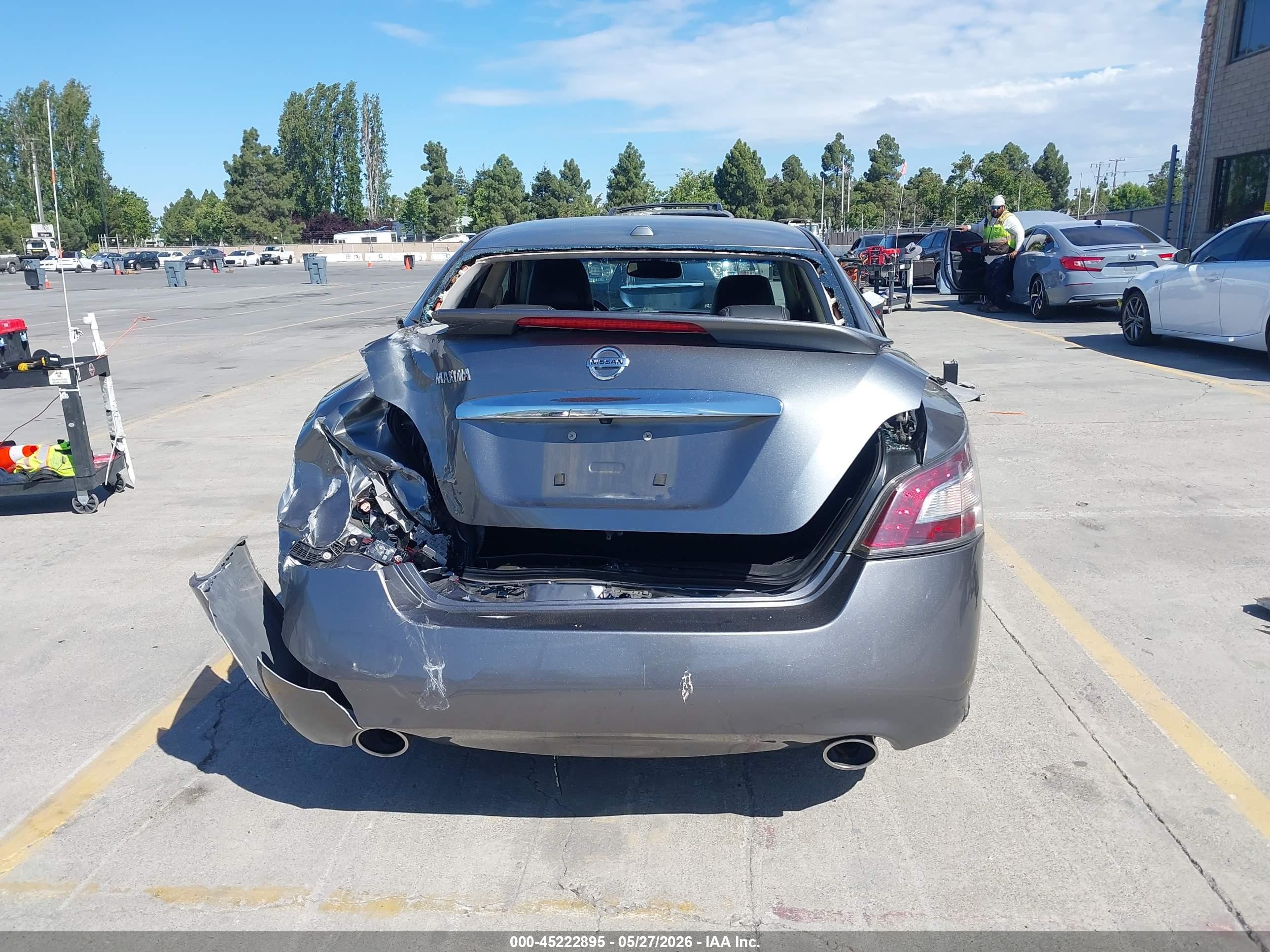 2014 Nissan Maxima 3.5 Sv Gray vin: 1N4AA5AP1EC494973