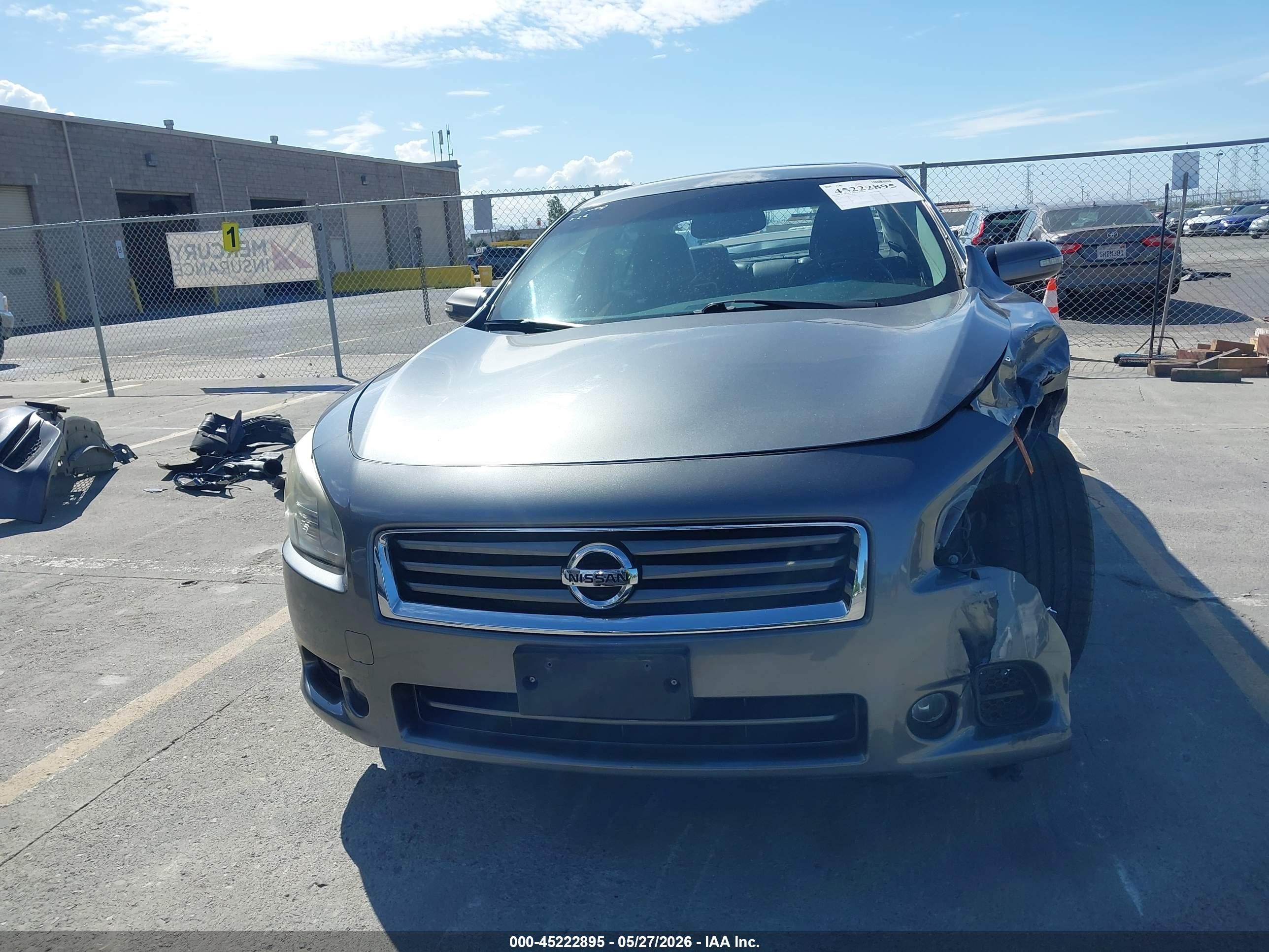 2014 Nissan Maxima 3.5 Sv Gray vin: 1N4AA5AP1EC494973