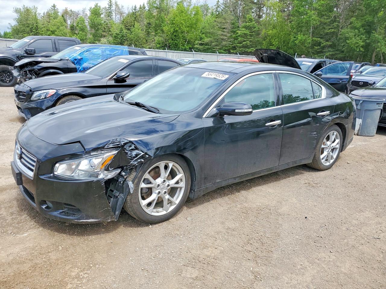 2014 Nissan Maxima 3.5 S Black vin: 1N4AA5AP1EC496531