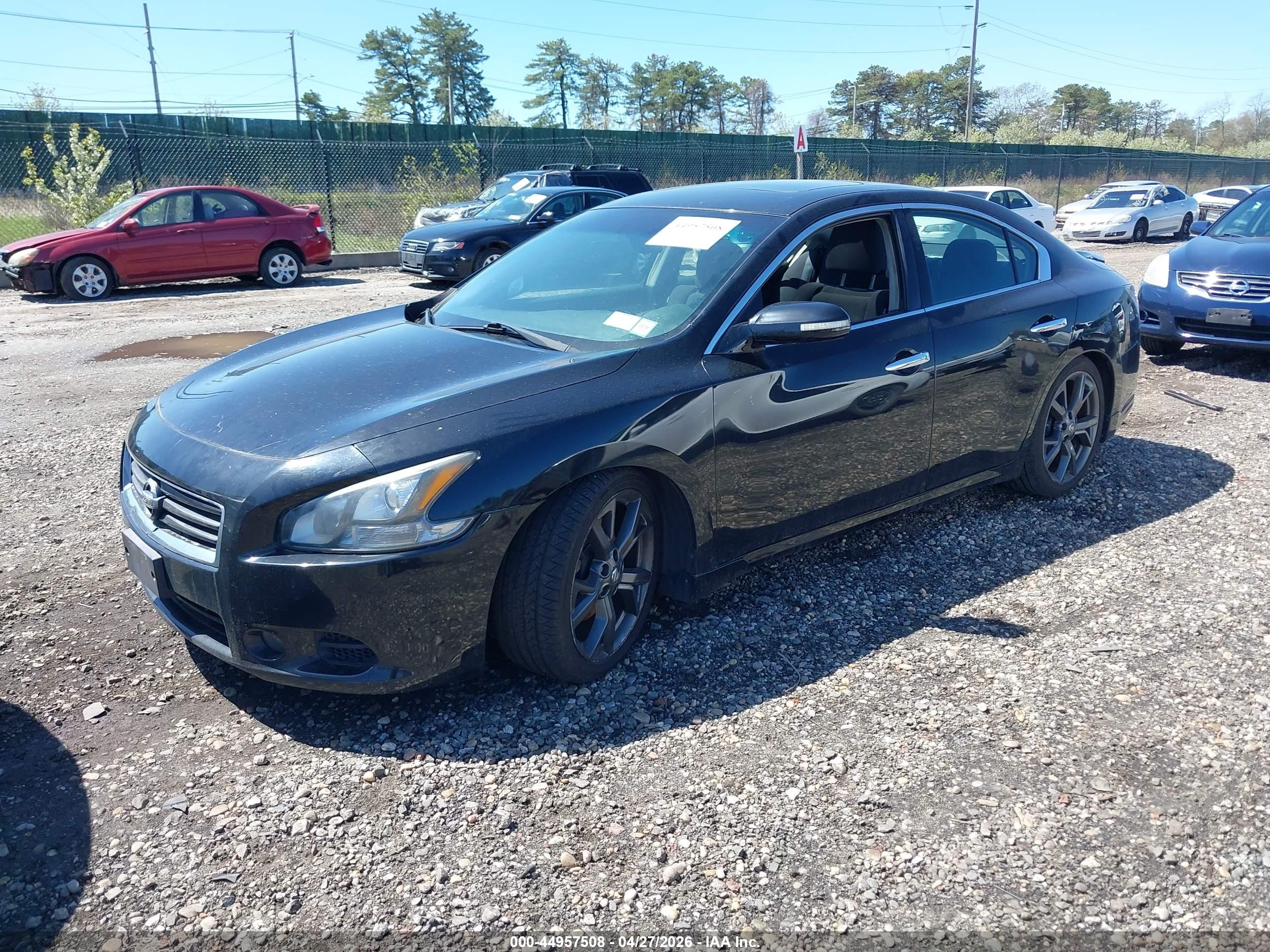 2014 Nissan Maxima 3.5 S Black vin: 1N4AA5AP1EC497887