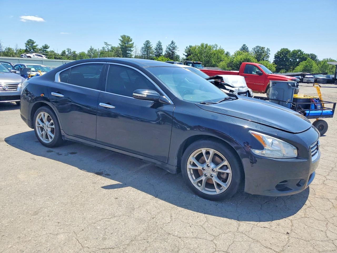 2014 Nissan Maxima 3.5 Sv Black vin: 1N4AA5AP1EC499591