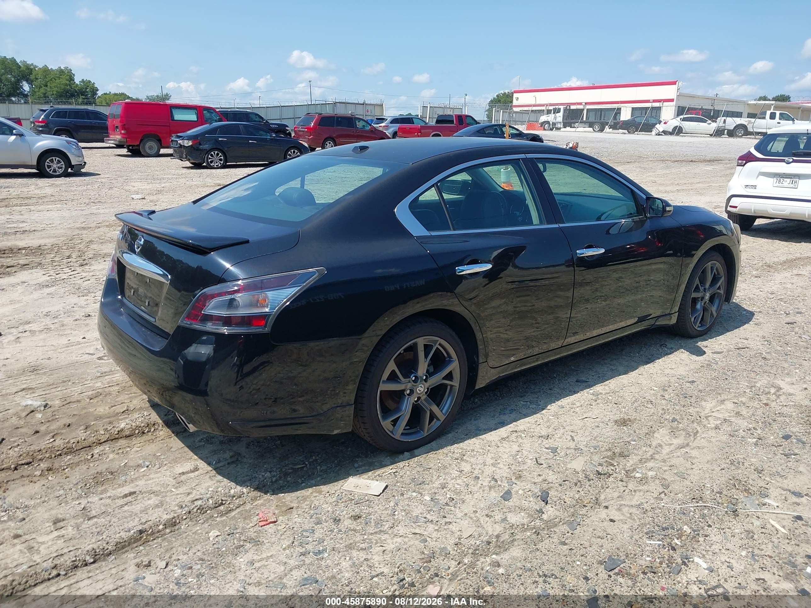 2014 Nissan Maxima 3.5 Sv Black vin: 1N4AA5AP1EC906809