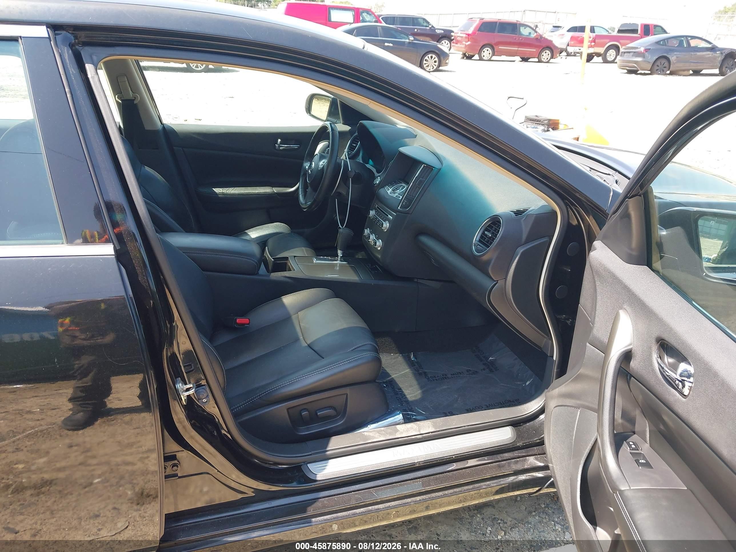 2014 Nissan Maxima 3.5 Sv Black vin: 1N4AA5AP1EC906809