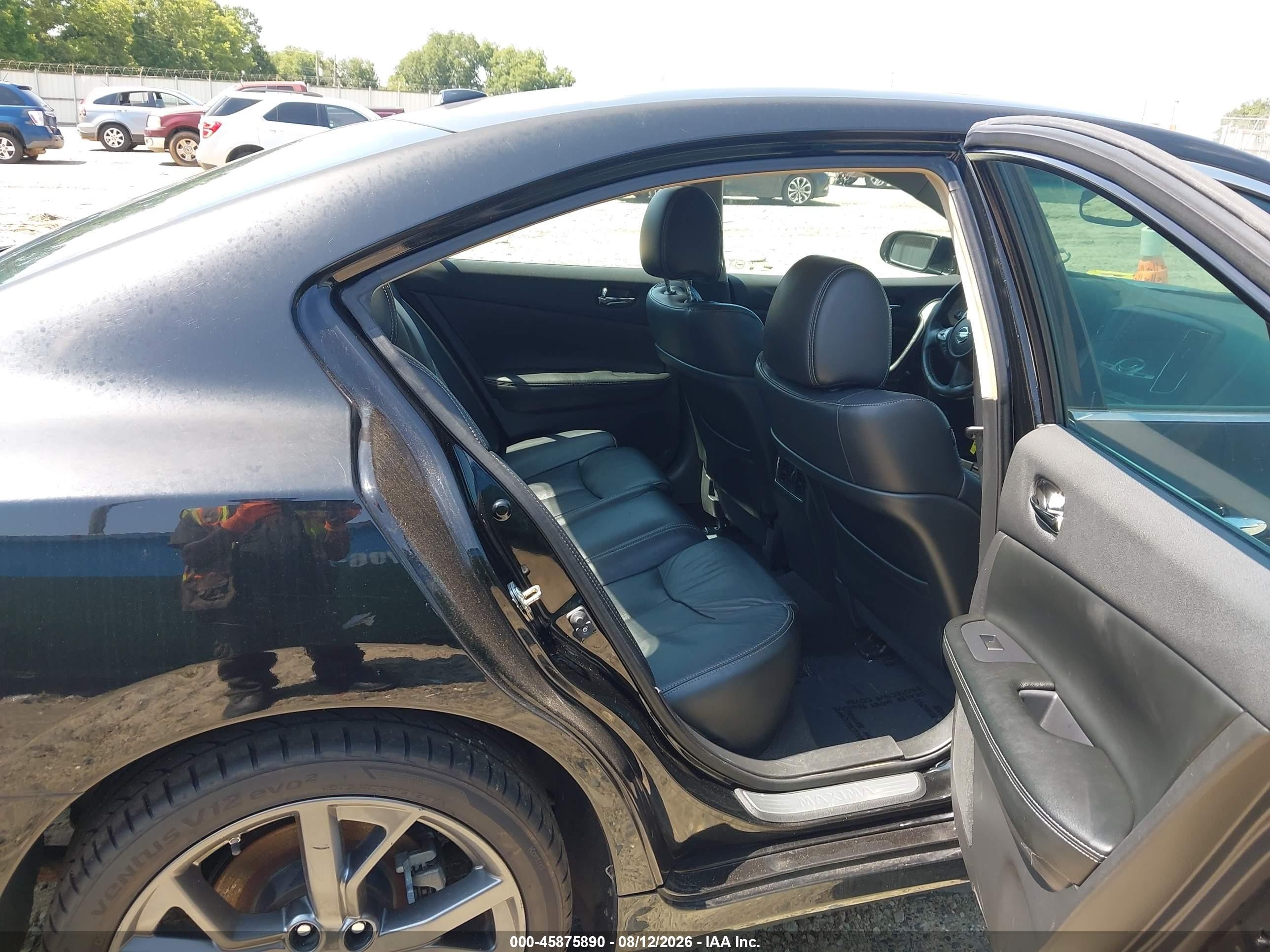 2014 Nissan Maxima 3.5 Sv Black vin: 1N4AA5AP1EC906809