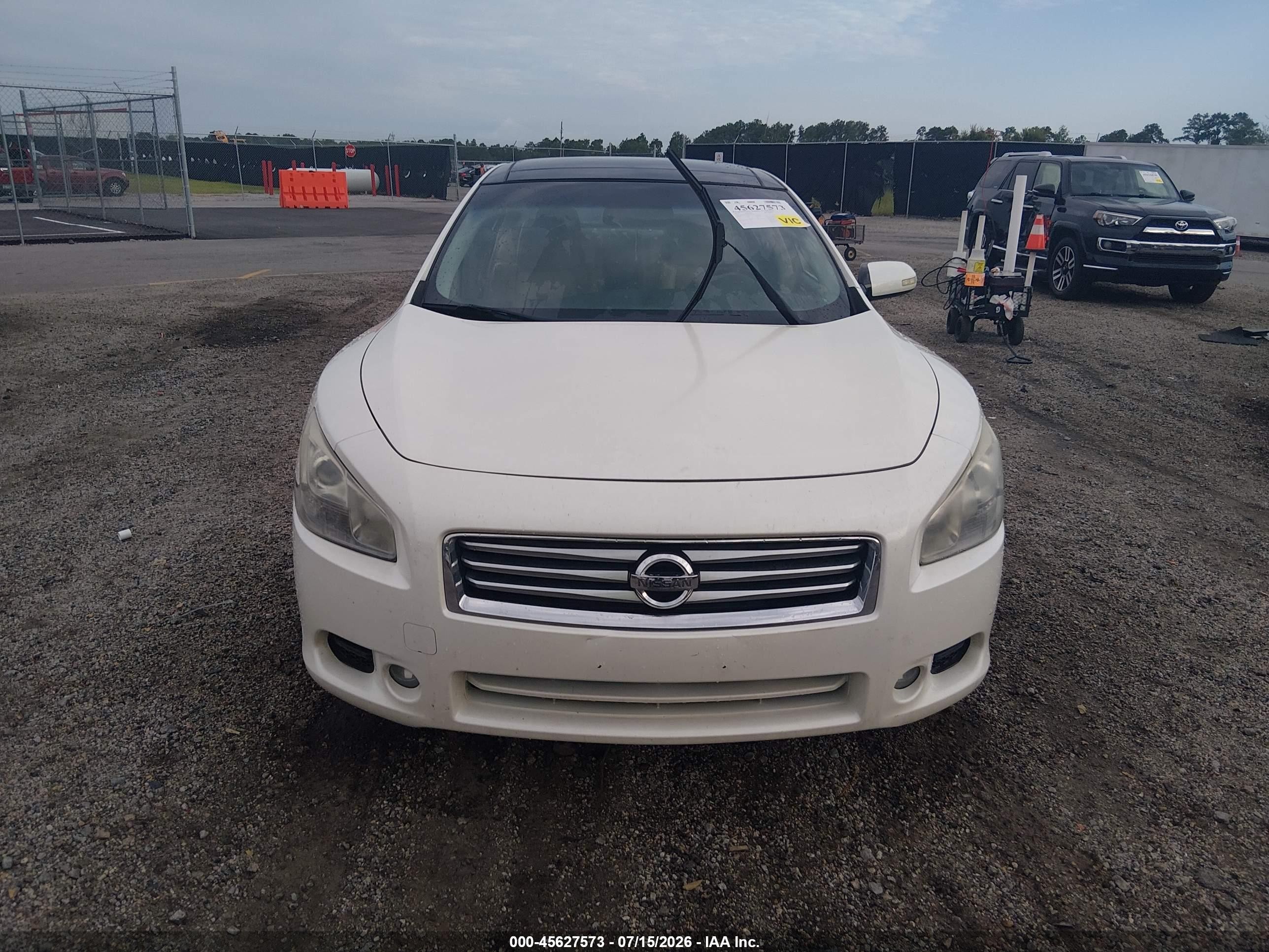 2014 Nissan Maxima 3.5 Sv White vin: 1N4AA5AP1EC910682