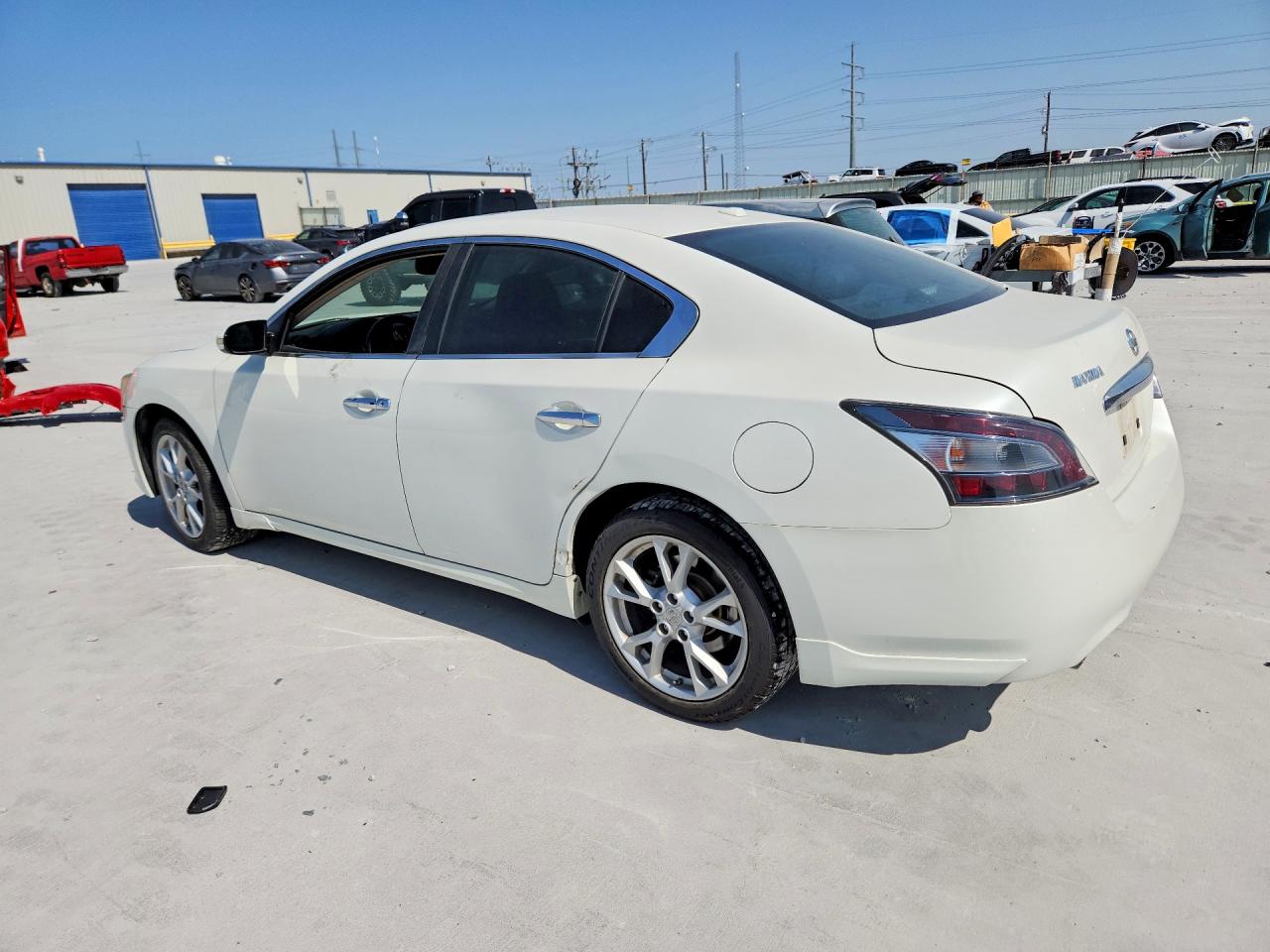 2014 Nissan Maxima 3.5 S White vin: 1N4AA5AP1EC914635