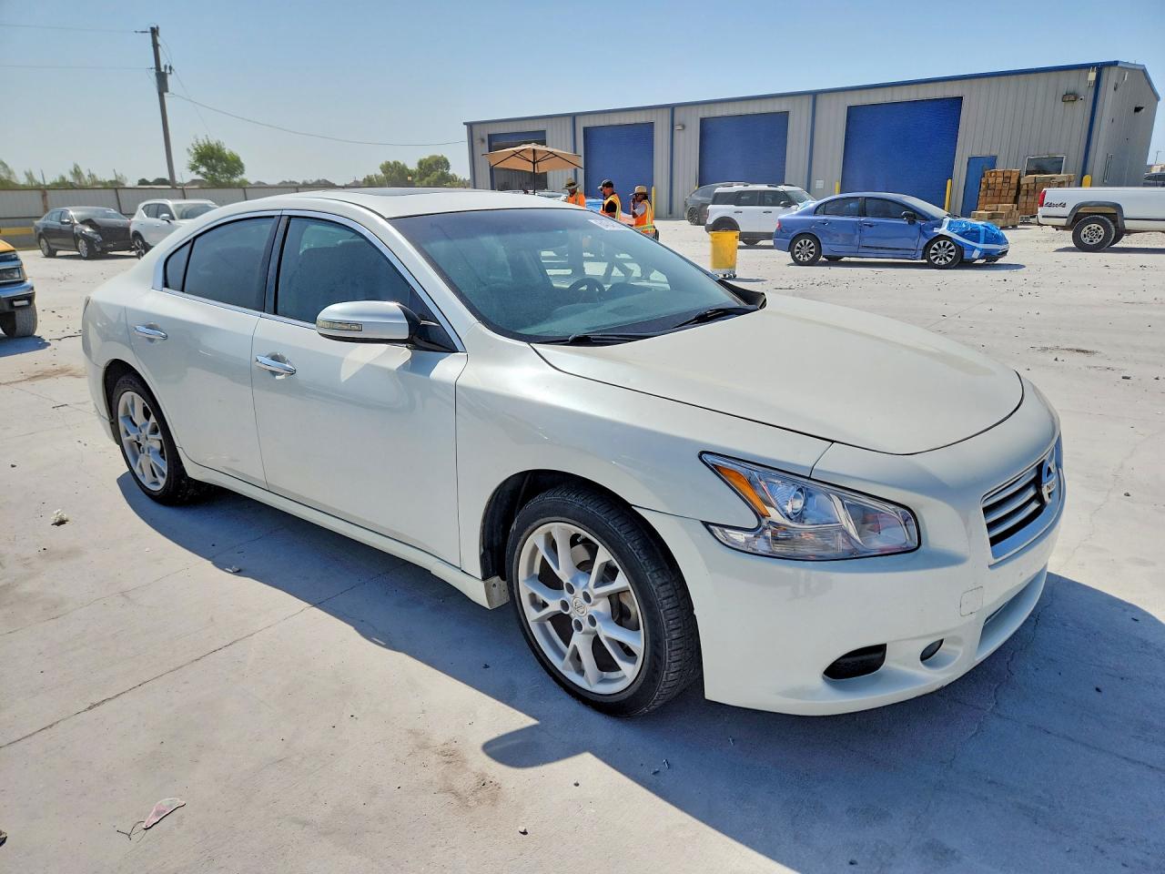 2014 Nissan Maxima 3.5 S White vin: 1N4AA5AP1EC914635