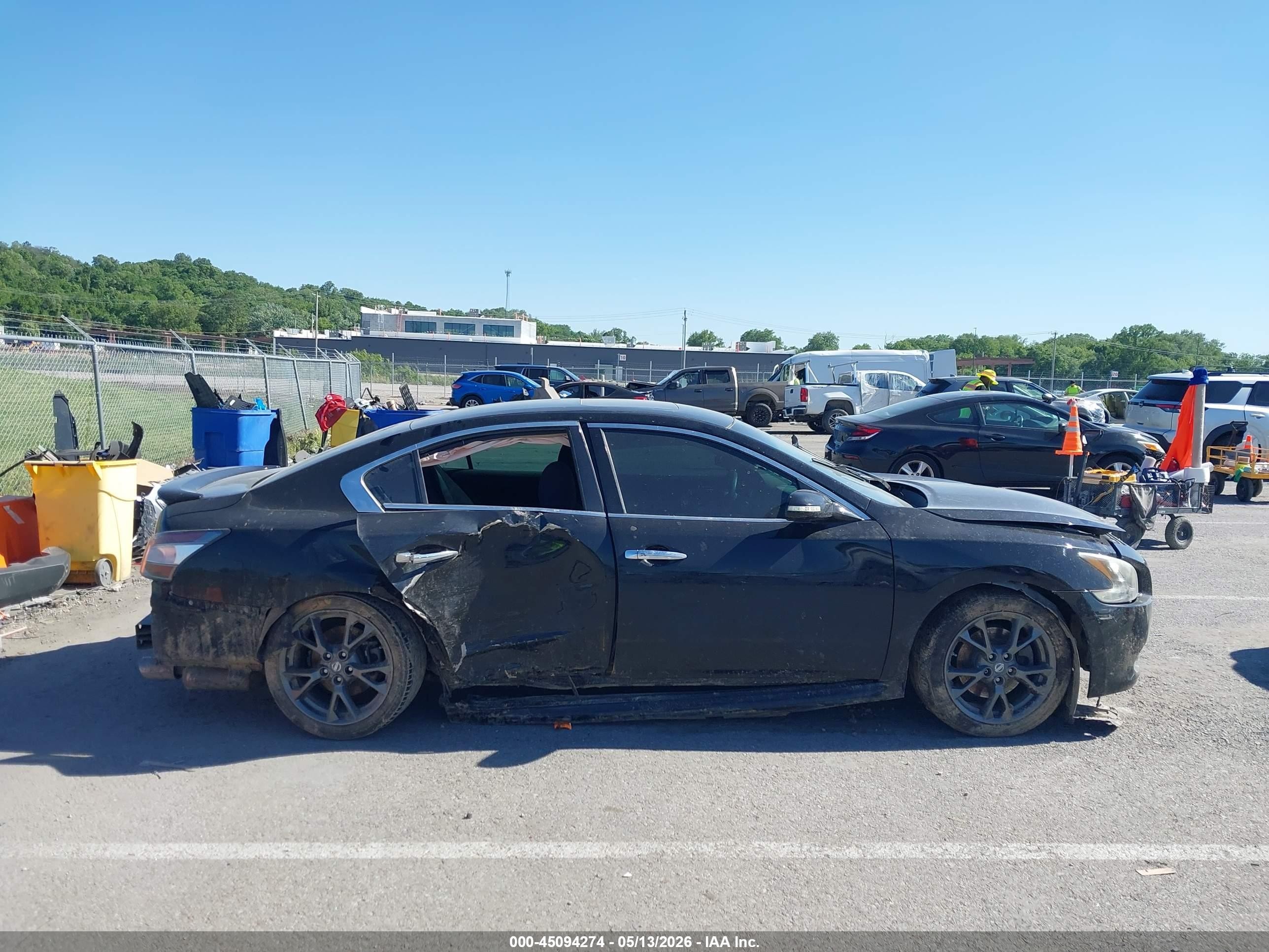 2014 Nissan Maxima 3.5 S/3.5 Sv Black vin: 1N4AA5AP1EC915123