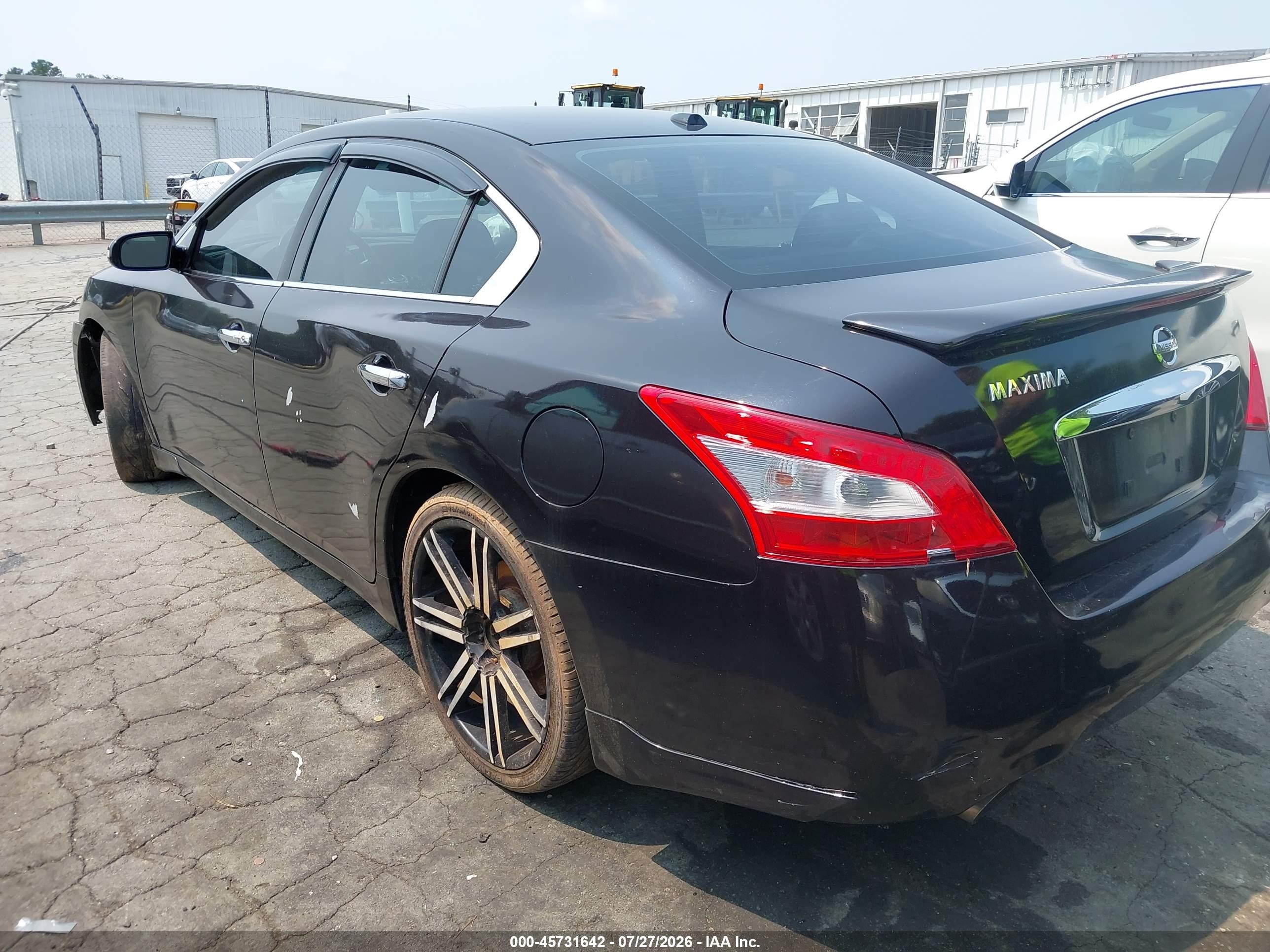 2010 Nissan Maxima 3.5 Sv Black vin: 1N4AA5AP2AC801089