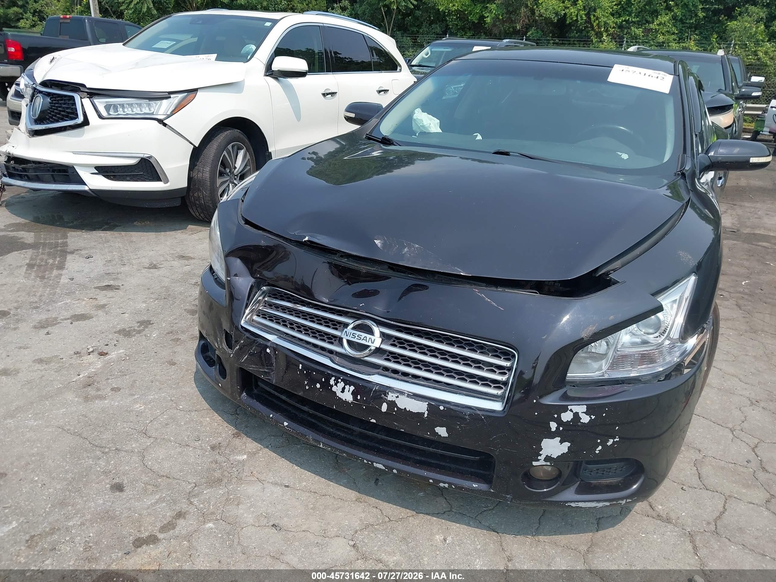 2010 Nissan Maxima 3.5 Sv Black vin: 1N4AA5AP2AC801089