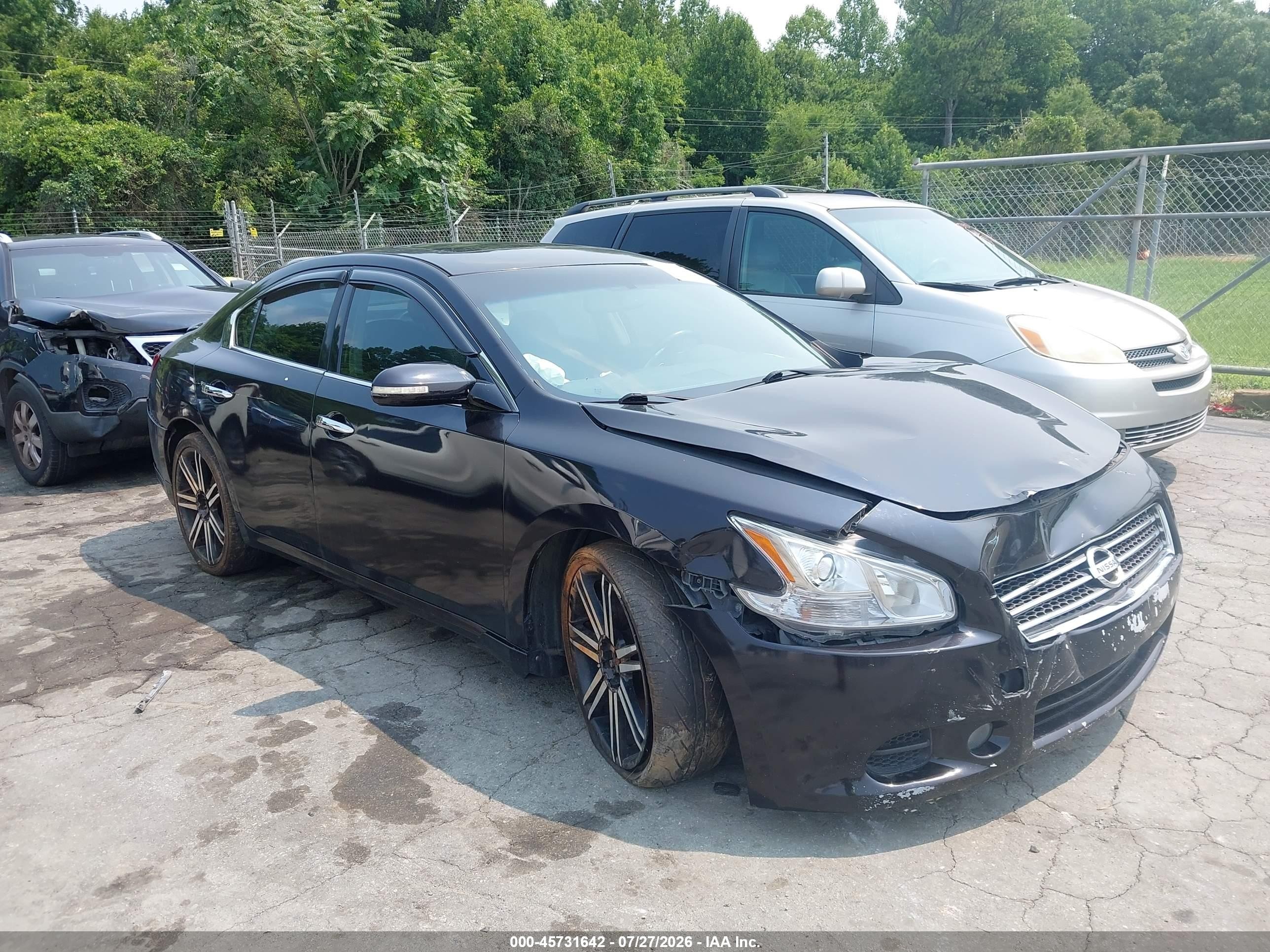 2010 Nissan Maxima 3.5 Sv Black vin: 1N4AA5AP2AC801089