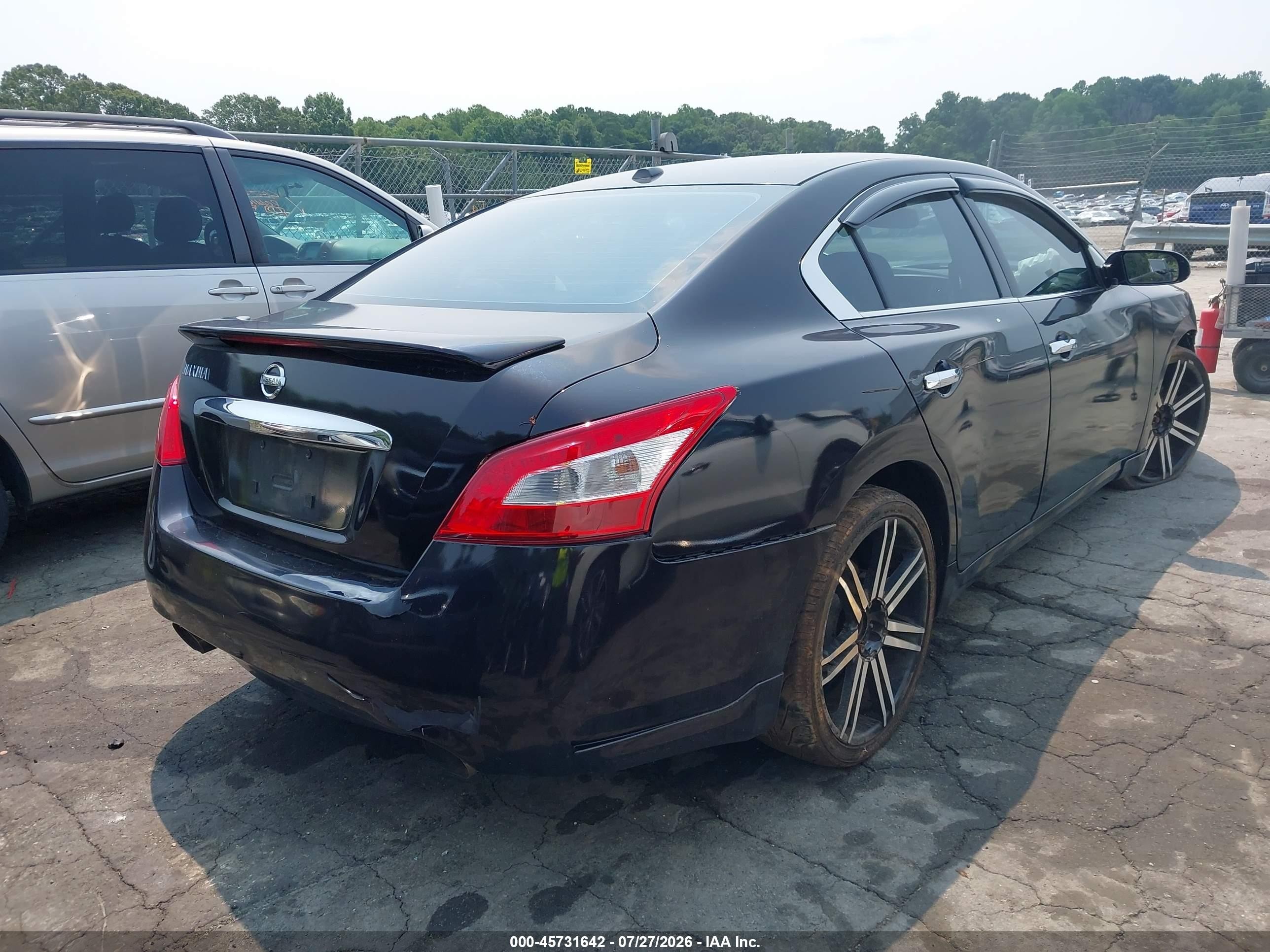 2010 Nissan Maxima 3.5 Sv Black vin: 1N4AA5AP2AC801089