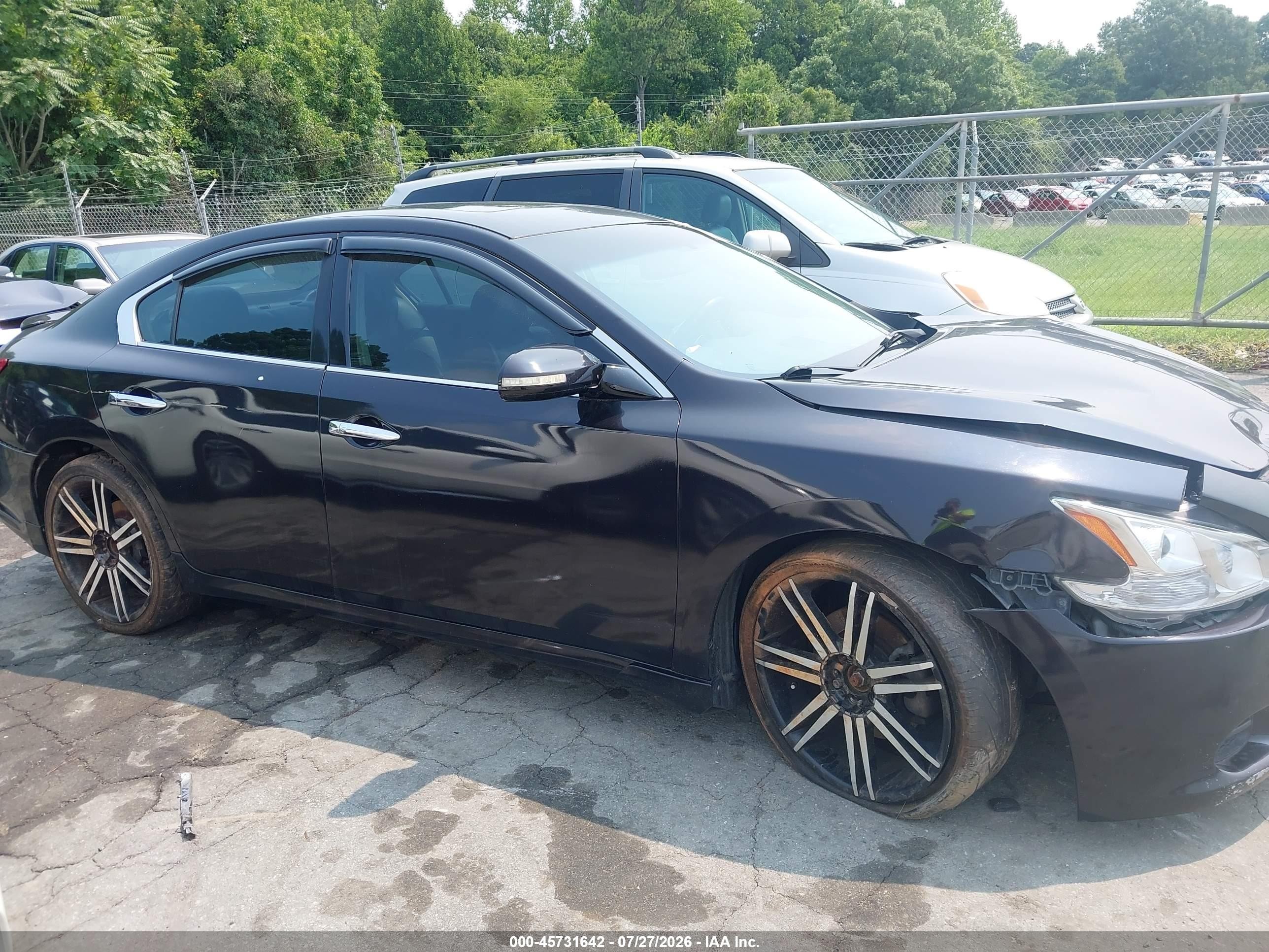 2010 Nissan Maxima 3.5 Sv Black vin: 1N4AA5AP2AC801089
