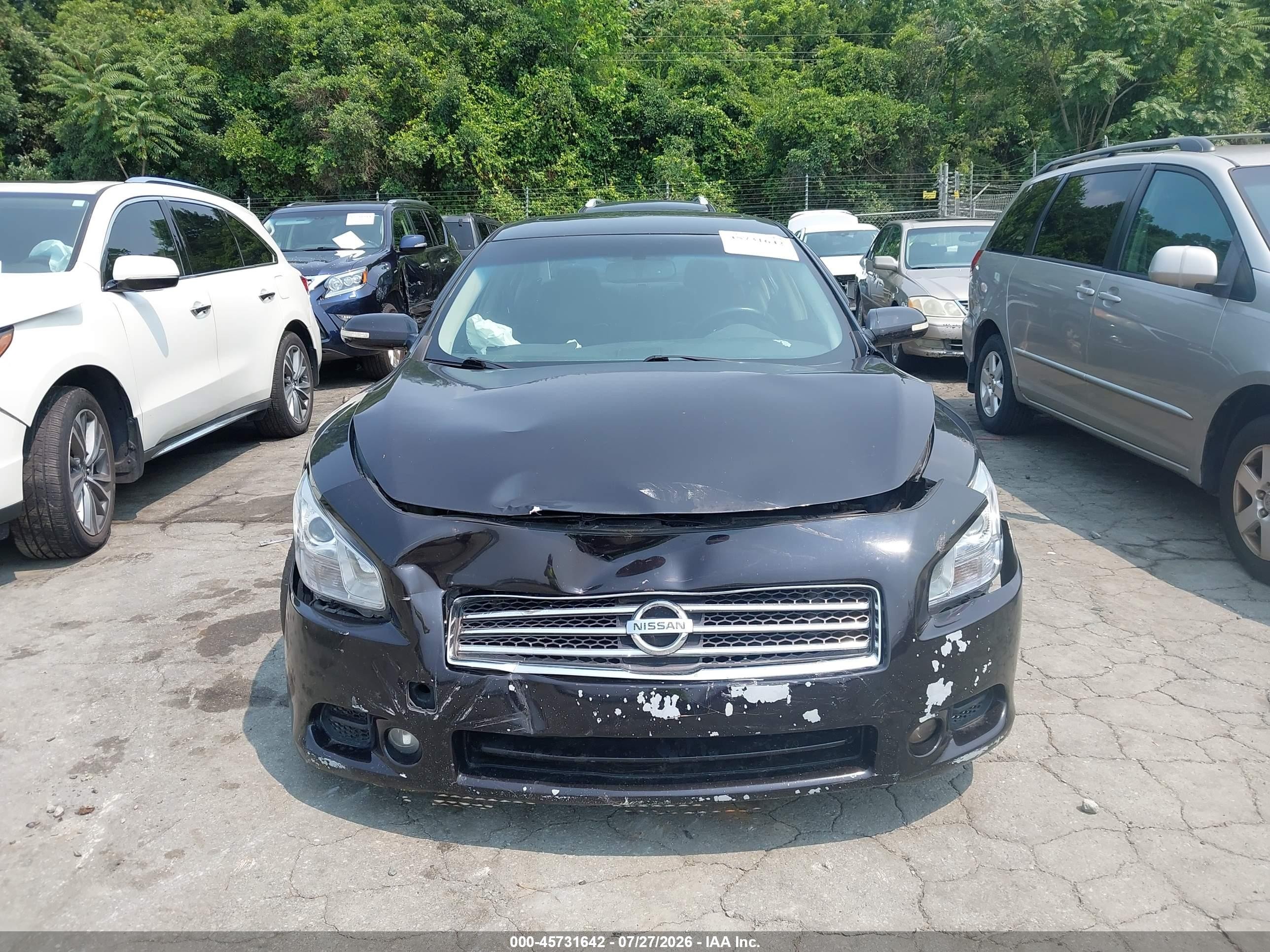 2010 Nissan Maxima 3.5 Sv Black vin: 1N4AA5AP2AC801089