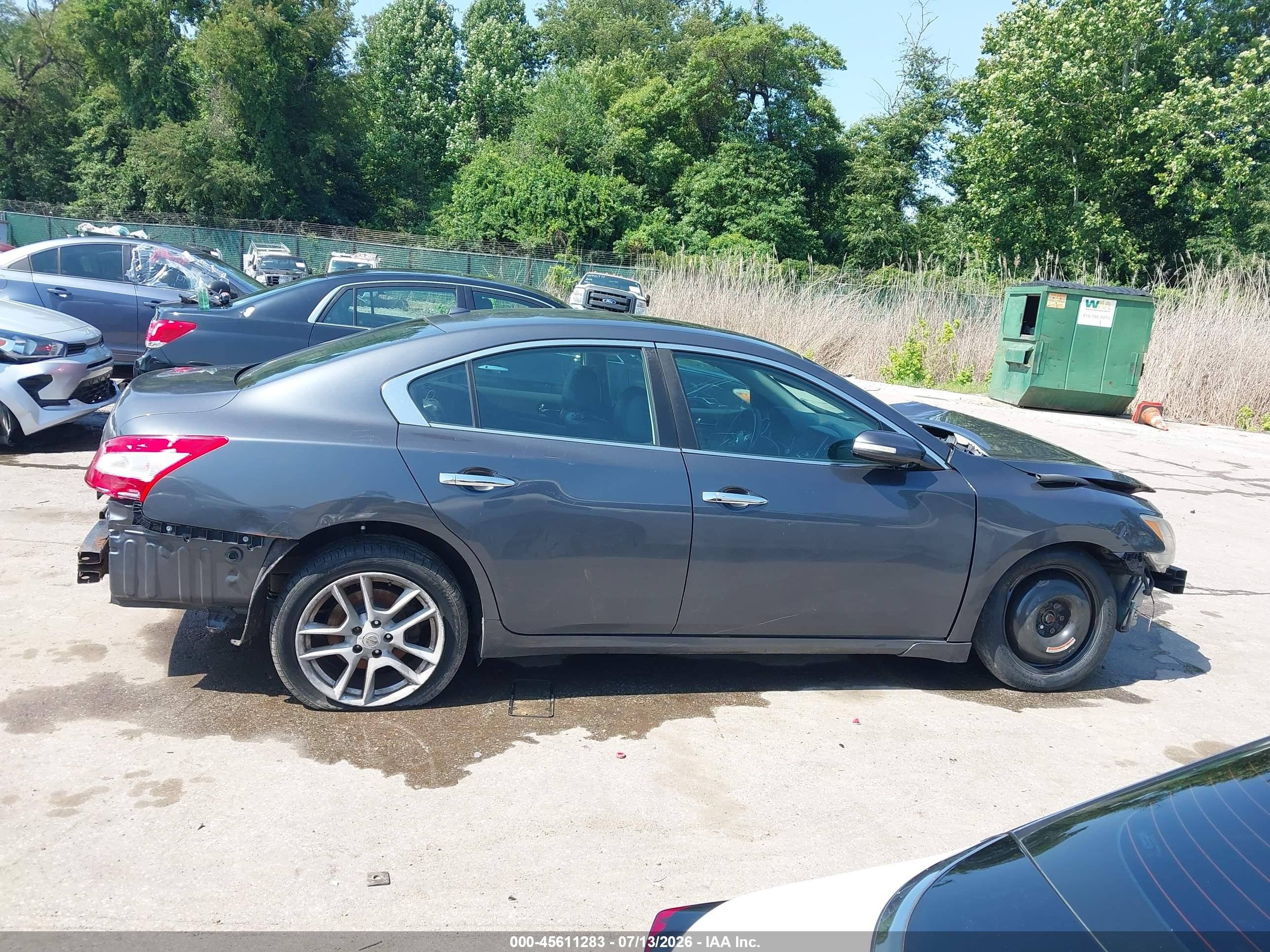 2010 Nissan Maxima 3.5 Sv Gray vin: 1N4AA5AP2AC805112