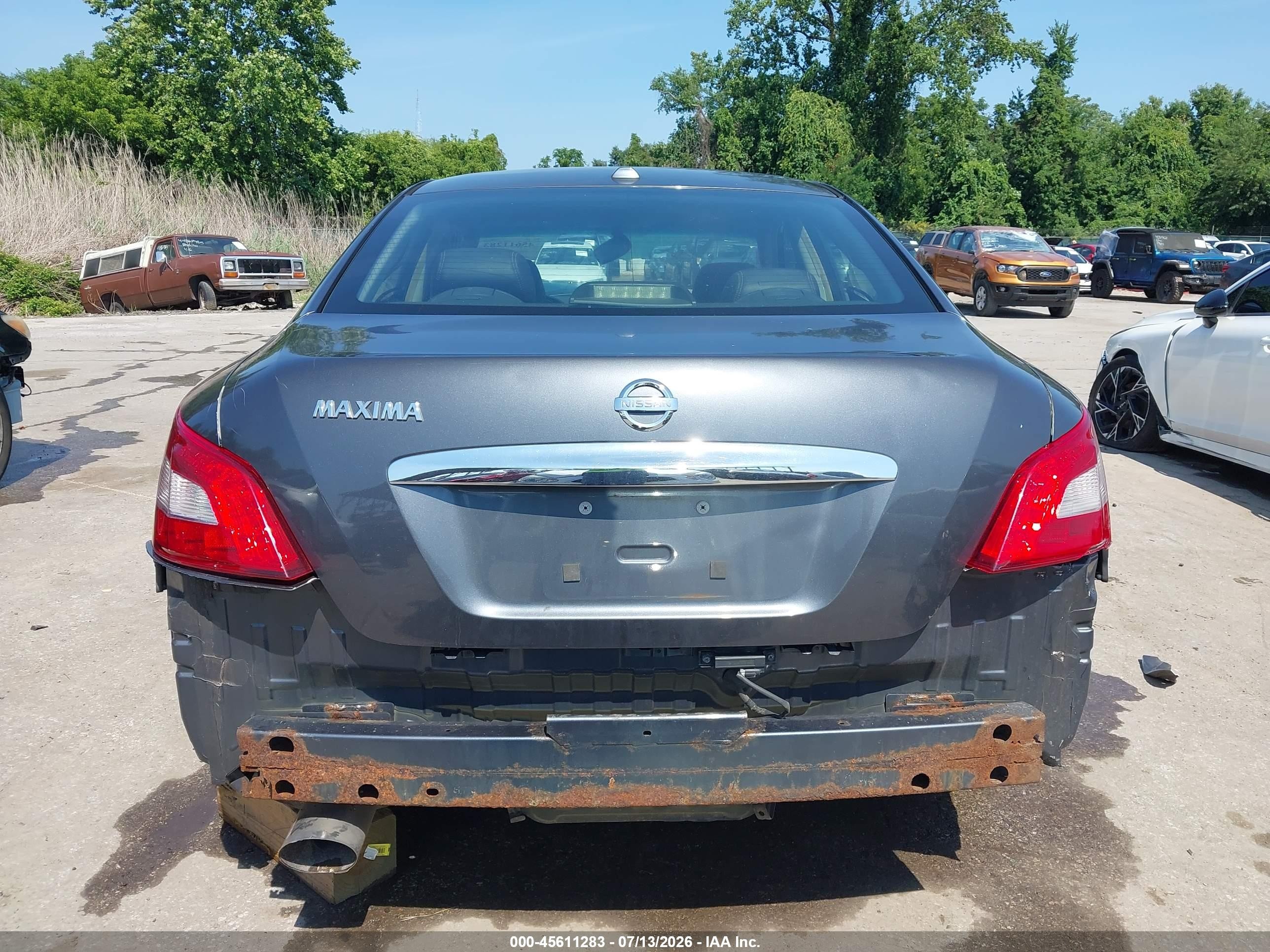 2010 Nissan Maxima 3.5 Sv Gray vin: 1N4AA5AP2AC805112