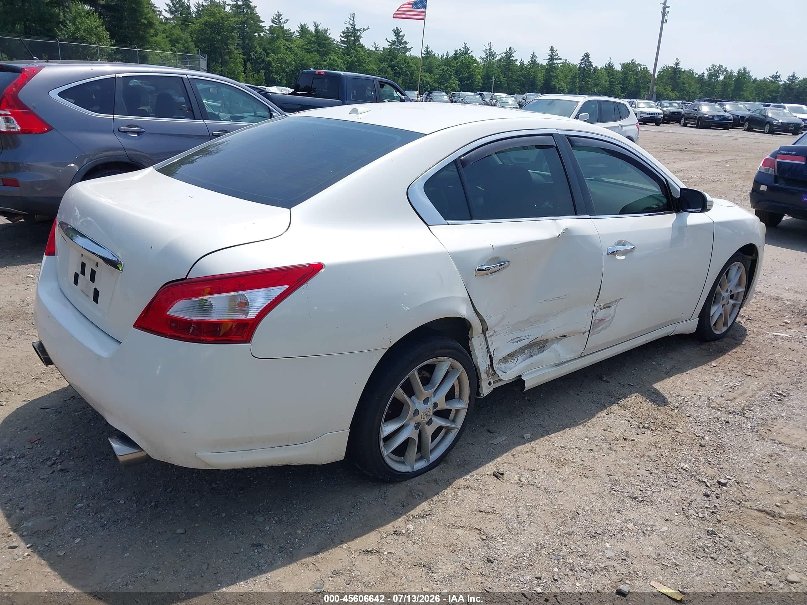 2010 Nissan Maxima 3.5 Sv White vin: 1N4AA5AP2AC810407